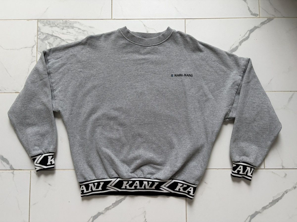 Karl Kani Vintage Y2K Karl Kani Crewneck Sweatshirt Size S Grey Black Size US S / EU 44-46 / 1 - 2 Thumbnail