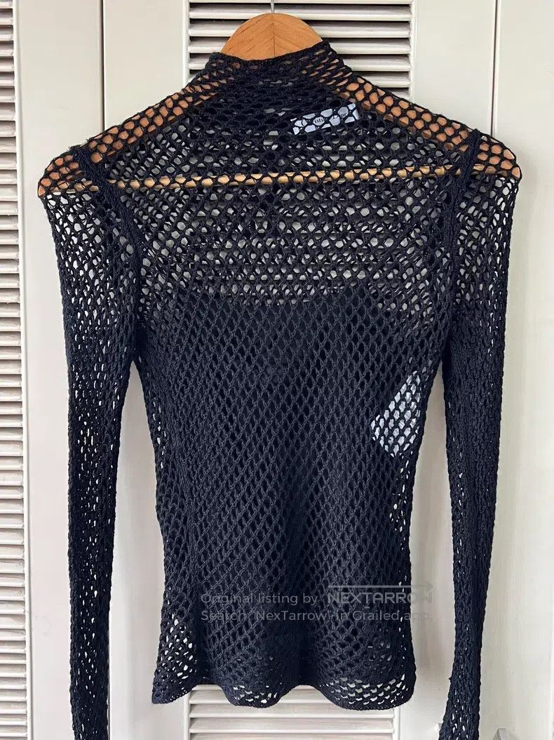 Dior Dior Hollow-knit high-necked long sleeves Size XXS / US 00 / IT 34 - 3 Thumbnail