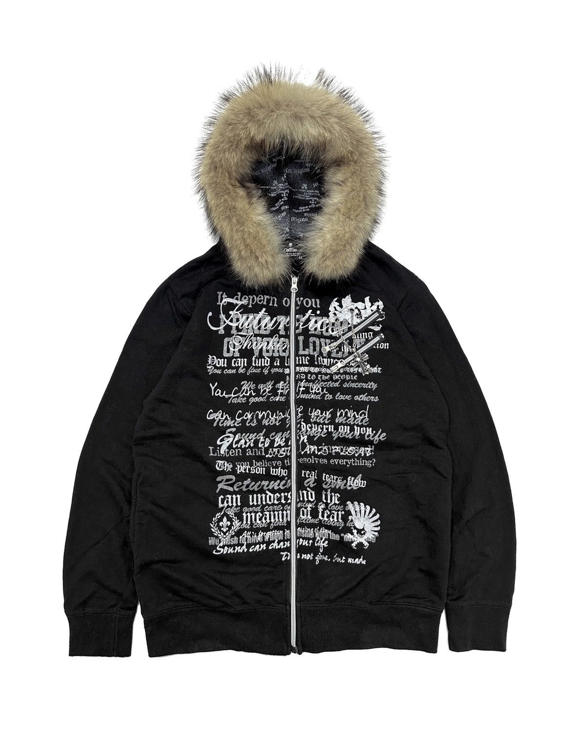 Fur Hoodie Collins Skull Poem Ifsixwasnine Lgb Style