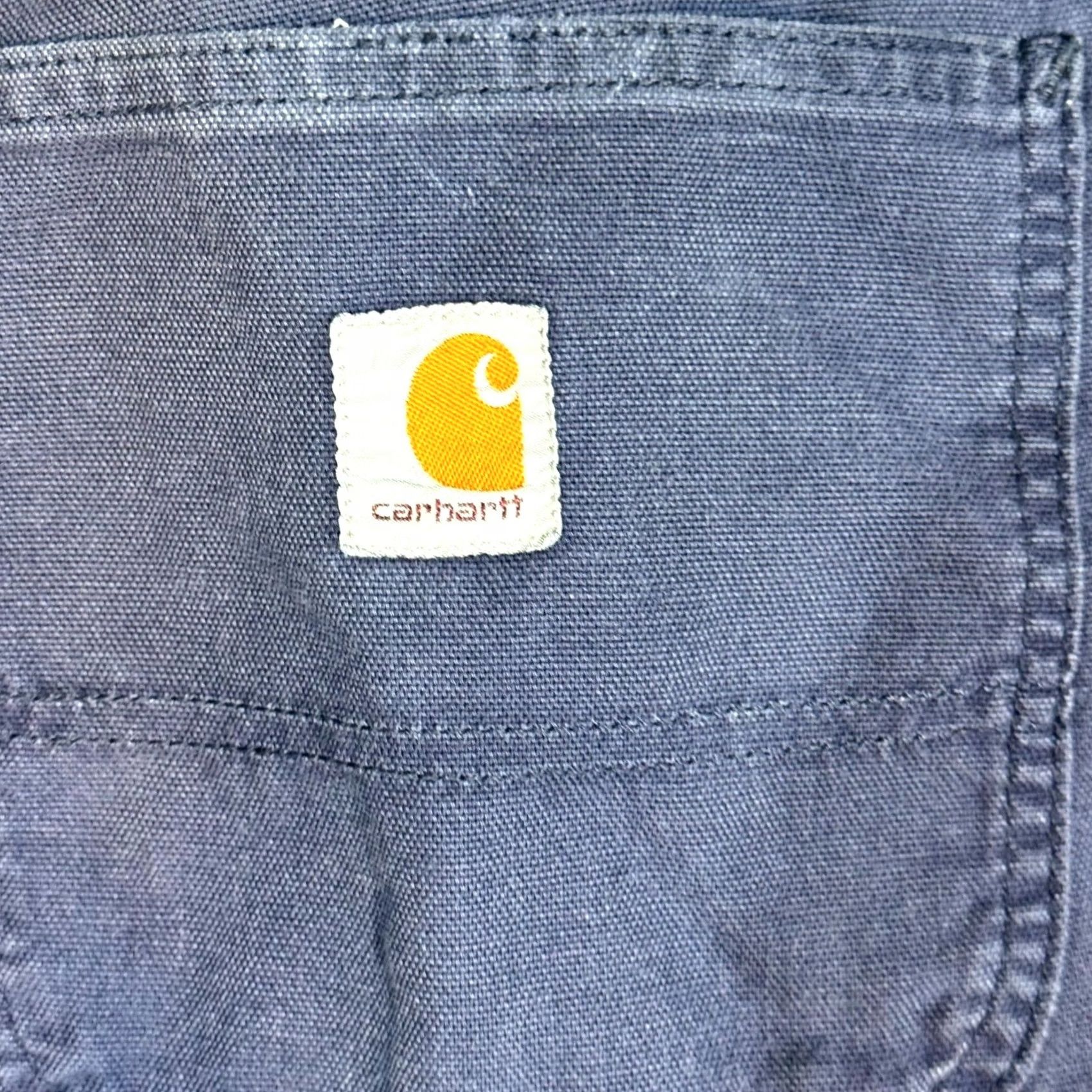 Carhartt Carhartt Carpenter Pants 34x28 Navy Dungaree Fit Work Utility Mens Size US 34 / EU 50 - 5 Thumbnail