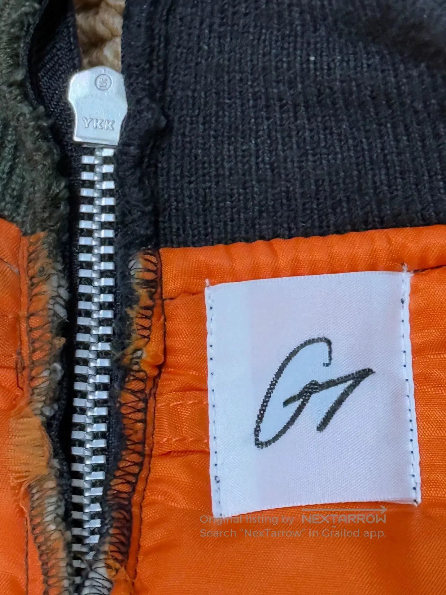 Japanese Brand Two-Tone MA-1 Flight Jacket. Size US M / EU 48-50 / 2 - 4 Thumbnail