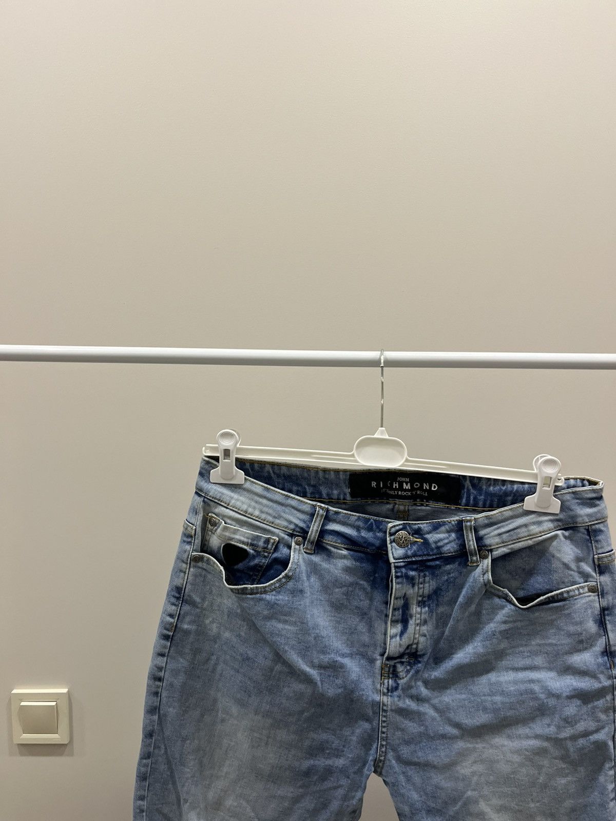 Richmond Denim Richmond Denim Y2K Blue Distressed Flare Jeans Made In Italy Size US 36 / EU 52 - 2 Thumbnail