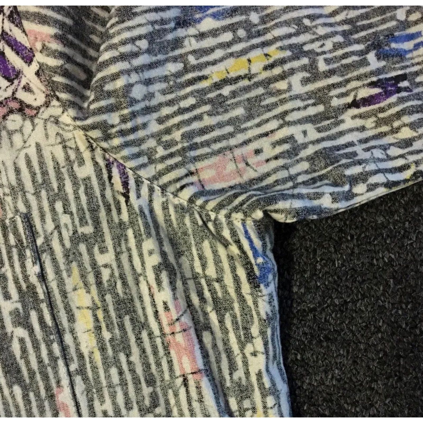 Gotcha VINTAGE All Over Print Shirt L Purple Surf Abstract AOP Button-Up Casual Men 70s 80s Grunge Vaporwave Ocean Pacific Size US L / EU 52-54 / 3 - 5 Thumbnail