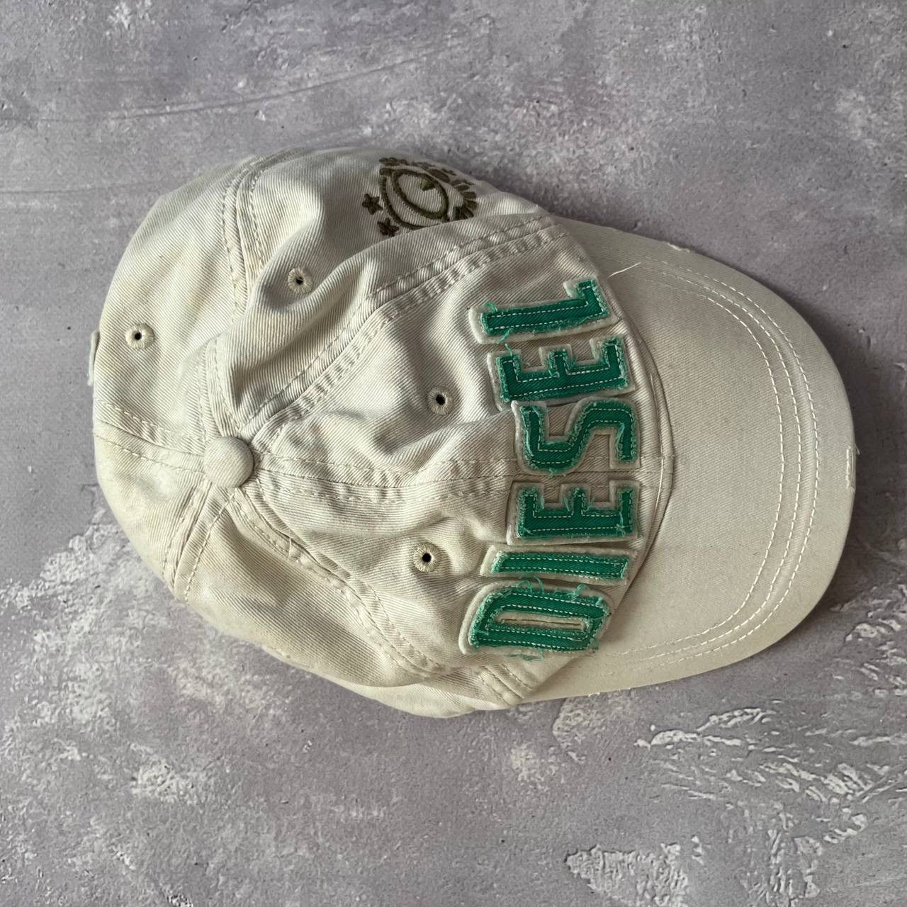 Diesel Diesel Beige Green Adjustable Baseball Cap Men's Casual Size ONE SIZE - 9 Thumbnail