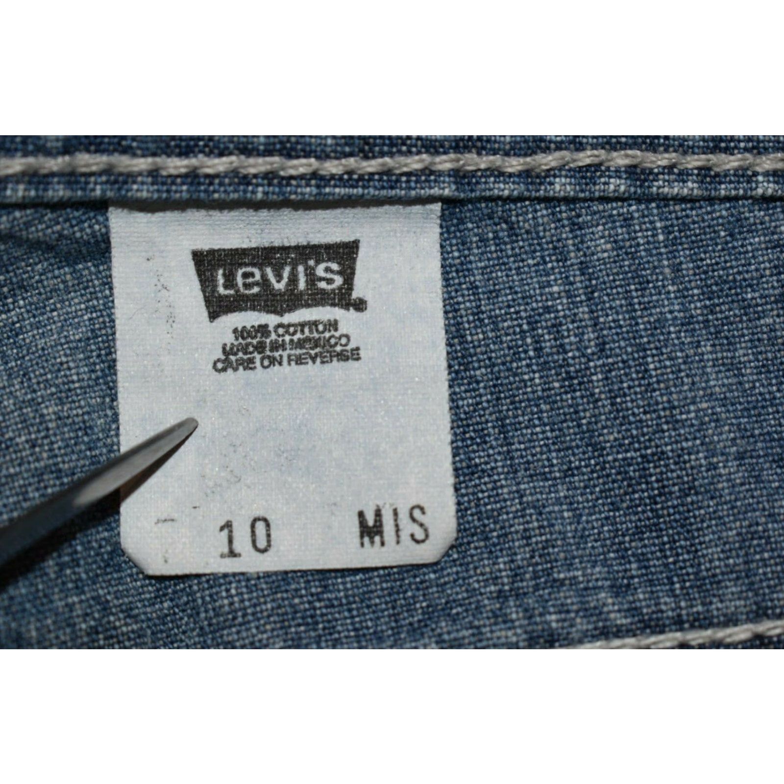 Levi's VINTAGE Levis 577 Capri Wide Leg Jeans Size 10 Actual 31x22.5 Size 24" / US 00 / IT 34 - 4 Thumbnail