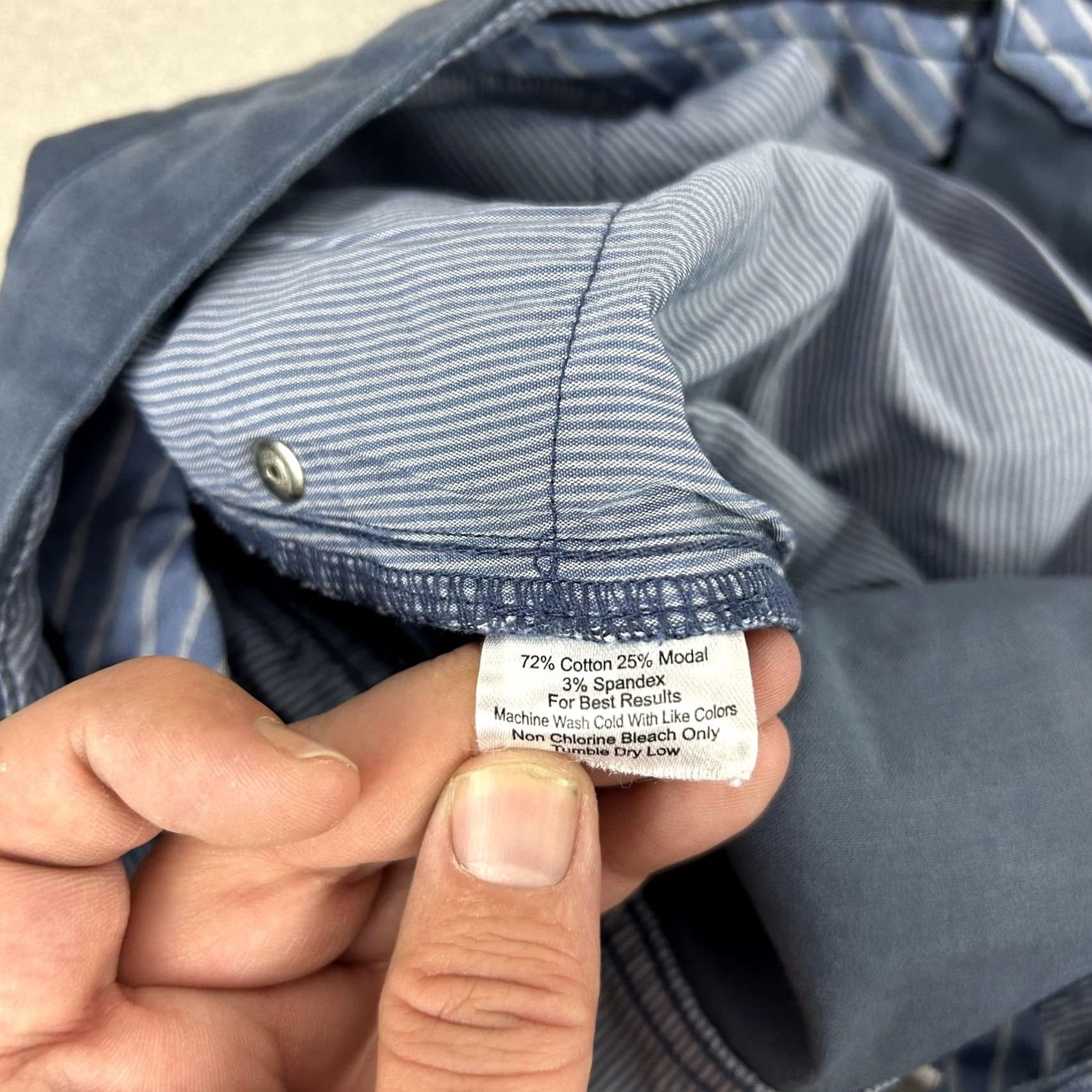 Peter Millar Peter Millar Pants Mens 42x33 Blue Stretch Chino 5 Pocket Straight Twill Casual Size US 42 / EU 58 - 5 Thumbnail