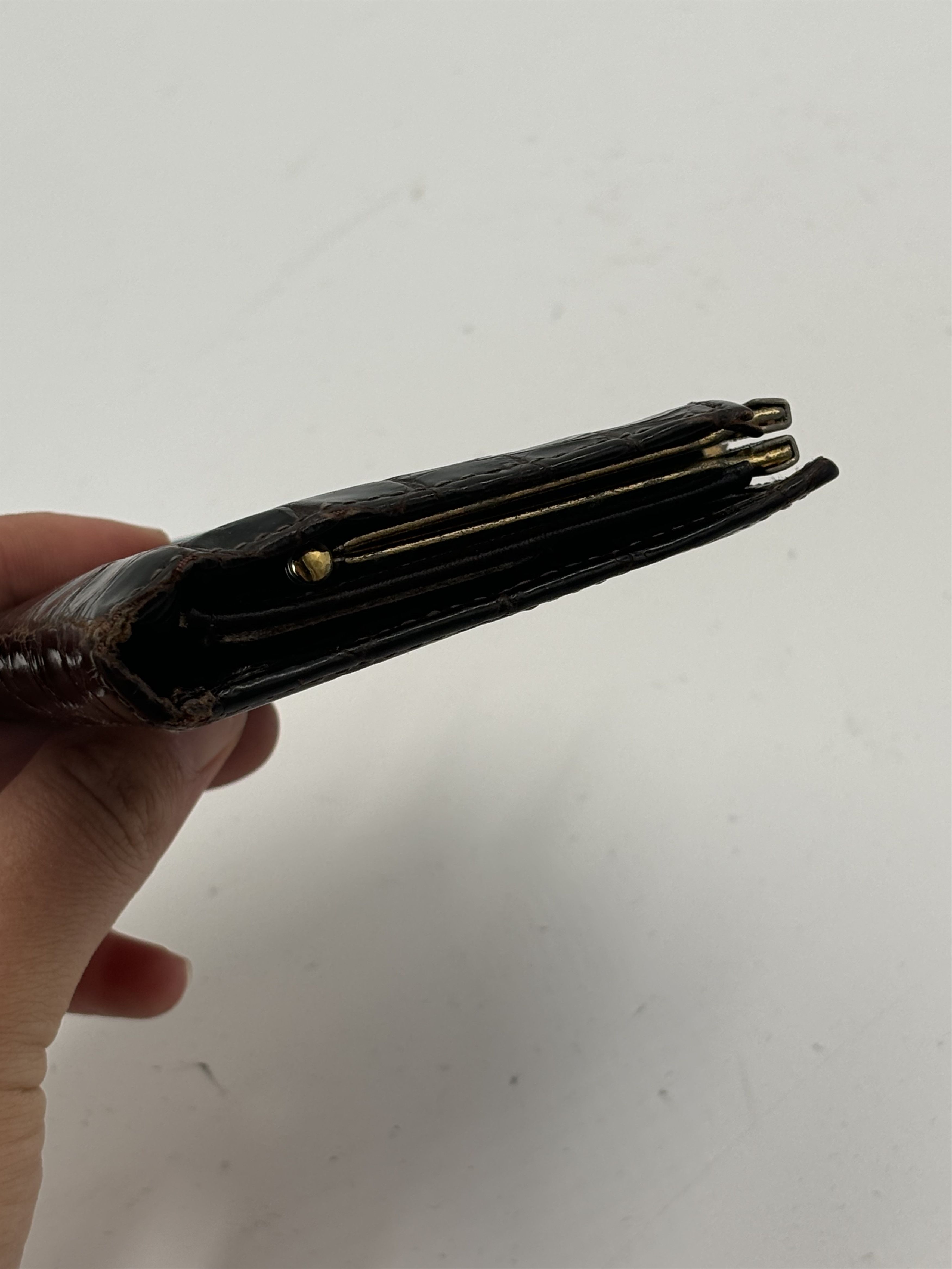 Bosca Bosca brown crocodile leather wallet Size ONE SIZE - 3 Thumbnail