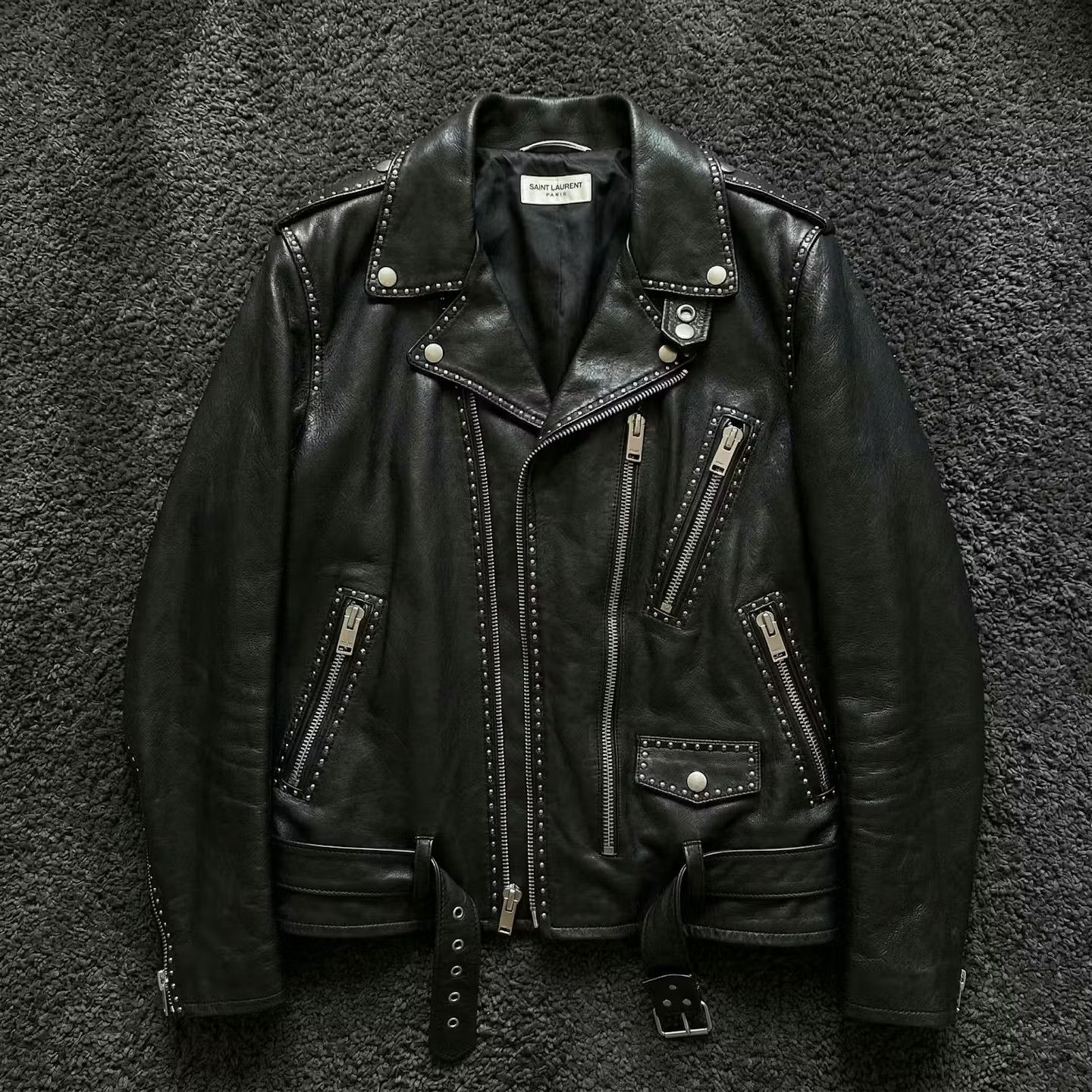 Saint Laurent Paris FW13 Runway L17 Leather Biker Jacket | Grailed