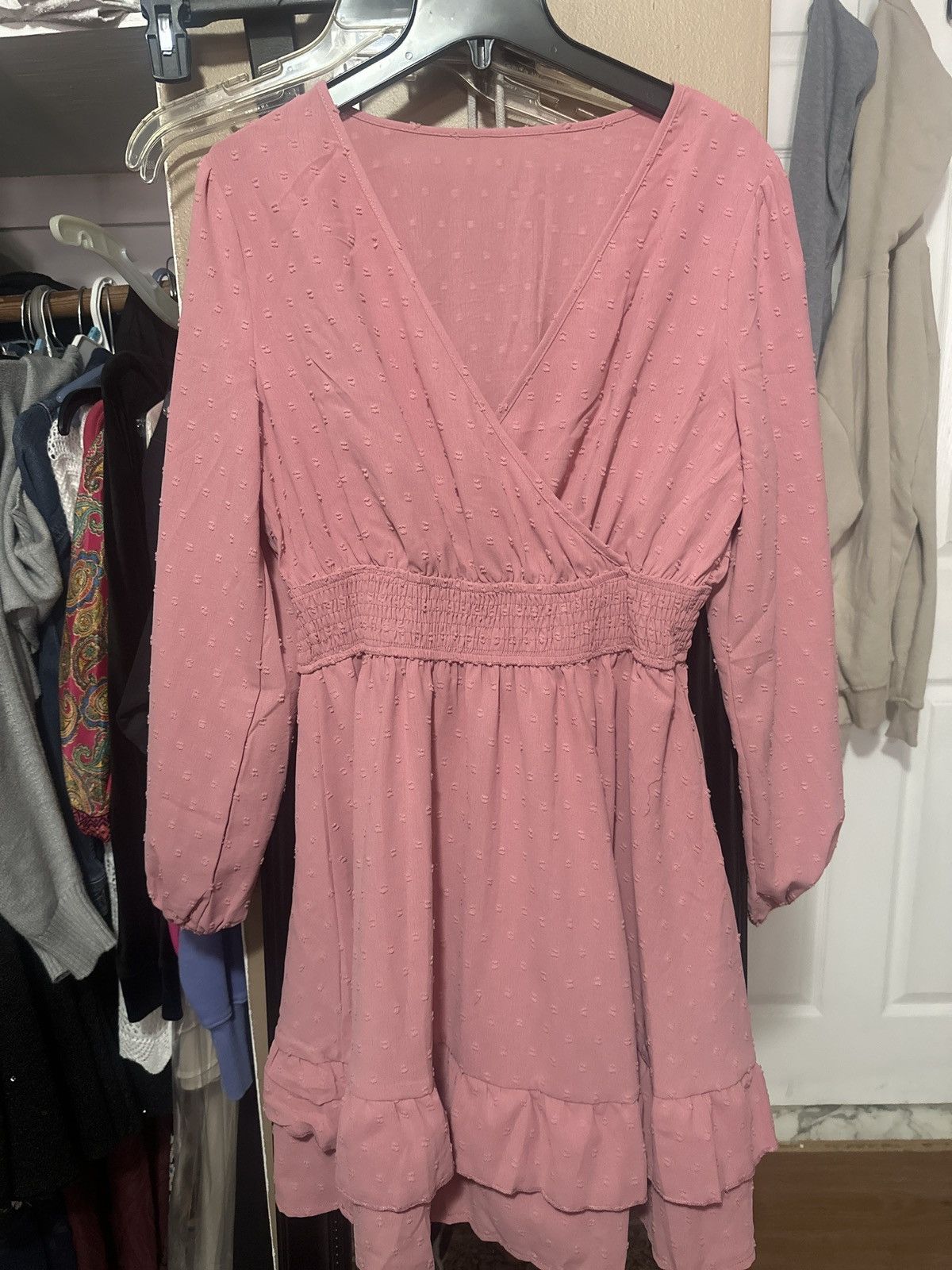 Other long sleeve pink dress Size L / US 10 / IT 46 - 1 Thumbnail