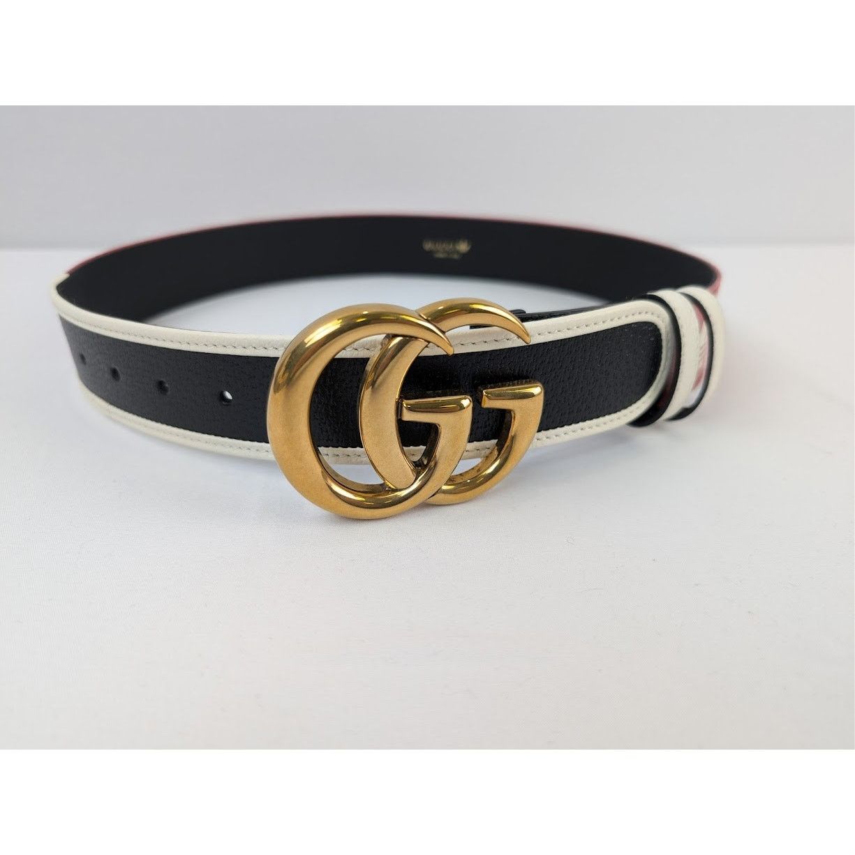 Adidas × Gucci o1rshd1 Size: 75 / M Belt W.40 GG Mar in Black Size 30 - 6 Thumbnail