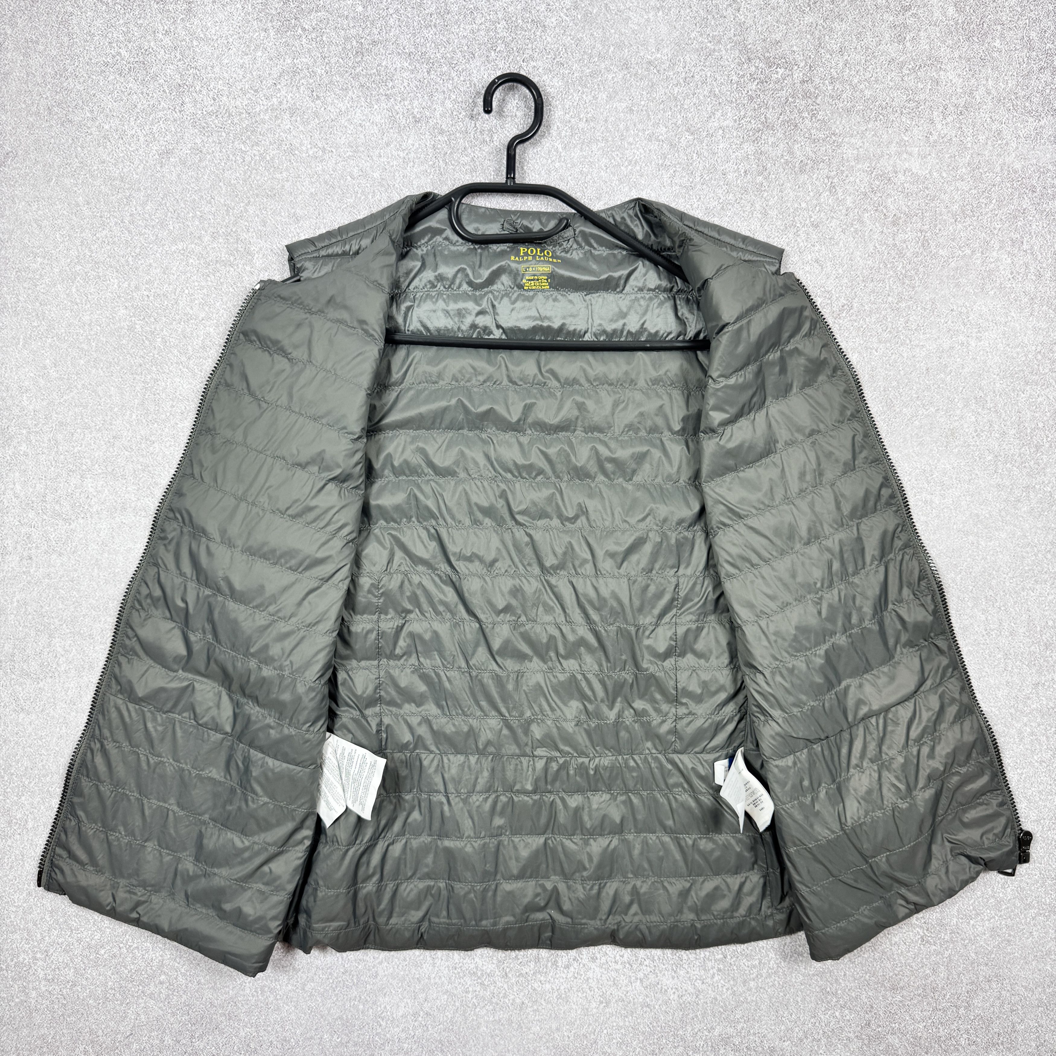 Polo Ralph Lauren Women`s Polo Ralph Lauren Gray Nylon Puffer Vest Size L Size L / US 10 / IT 46 - 10 Thumbnail