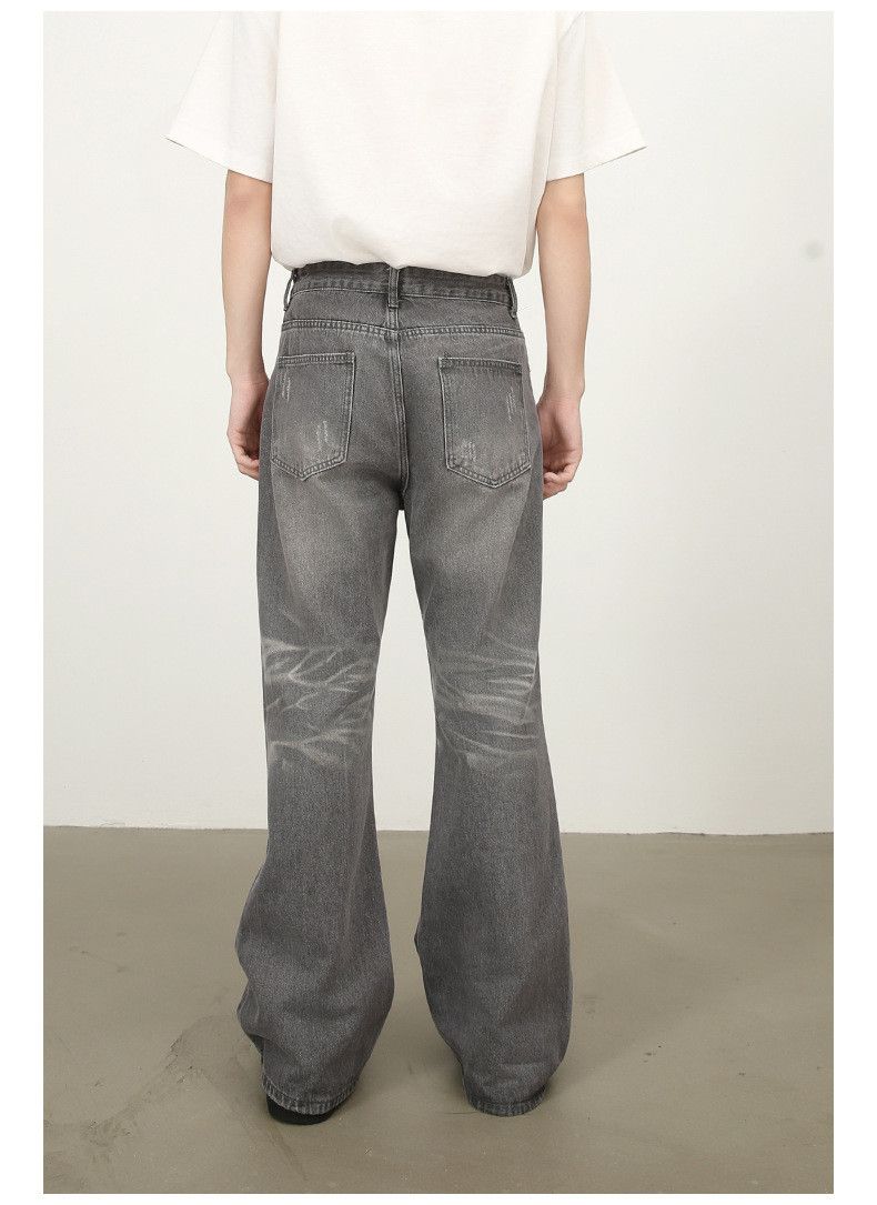 Japanese Brand American washed loose straight casual flared ripped jeans Size US 32 / EU 48 - 5 Thumbnail