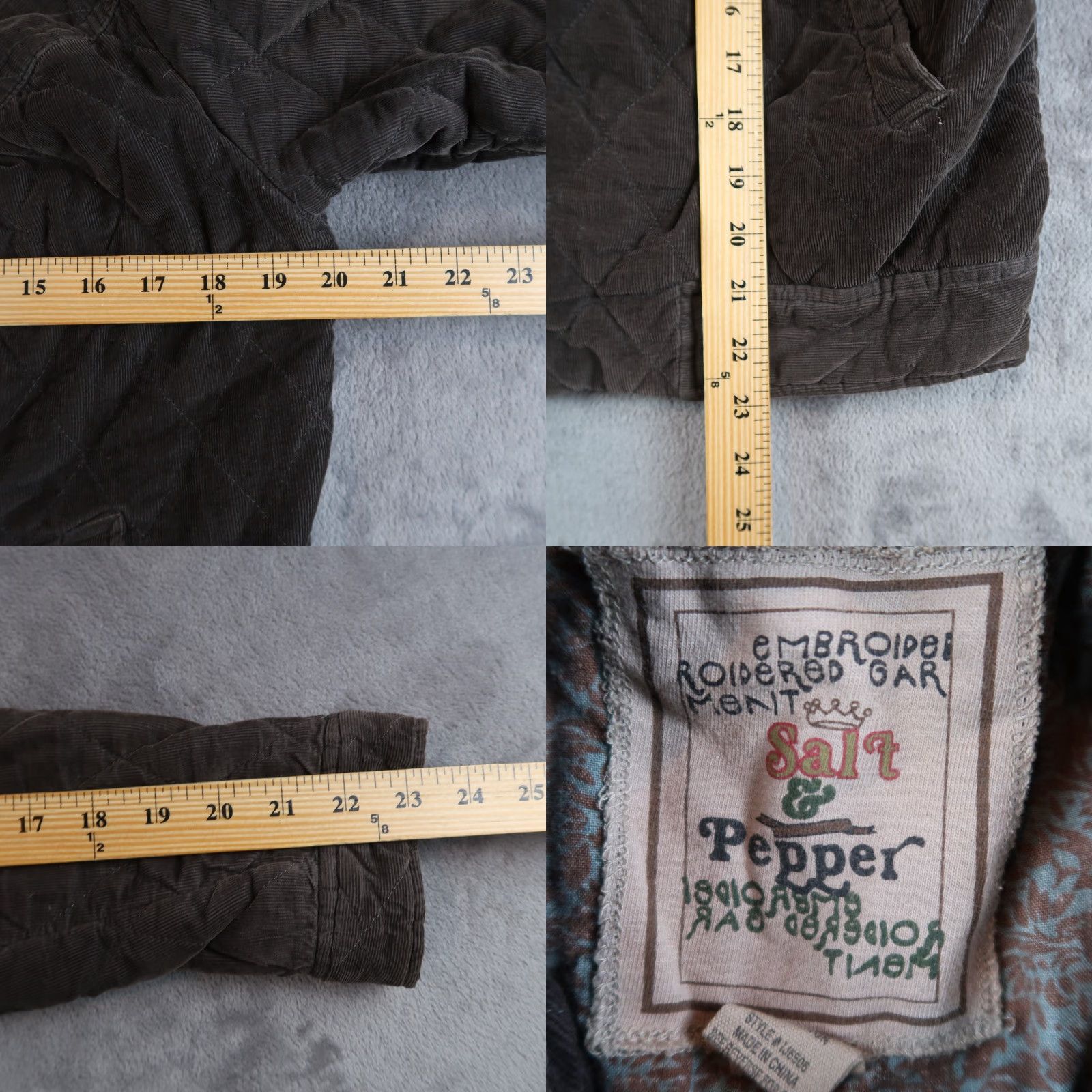 Vintage VINTAGE Salt & Pepper Brown Corduroy Bomber Jacket Women Medium M Quilted Casual Size M / US 6-8 / IT 42-44 - 8 Thumbnail