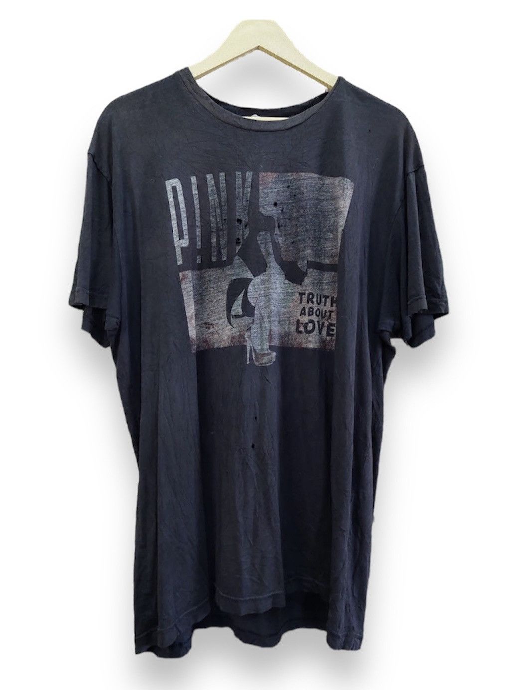 Band Tees × Vintage Thrashed Distressed Faded Pink Tour Concert Size US L / EU 52-54 / 3 - 4 Thumbnail