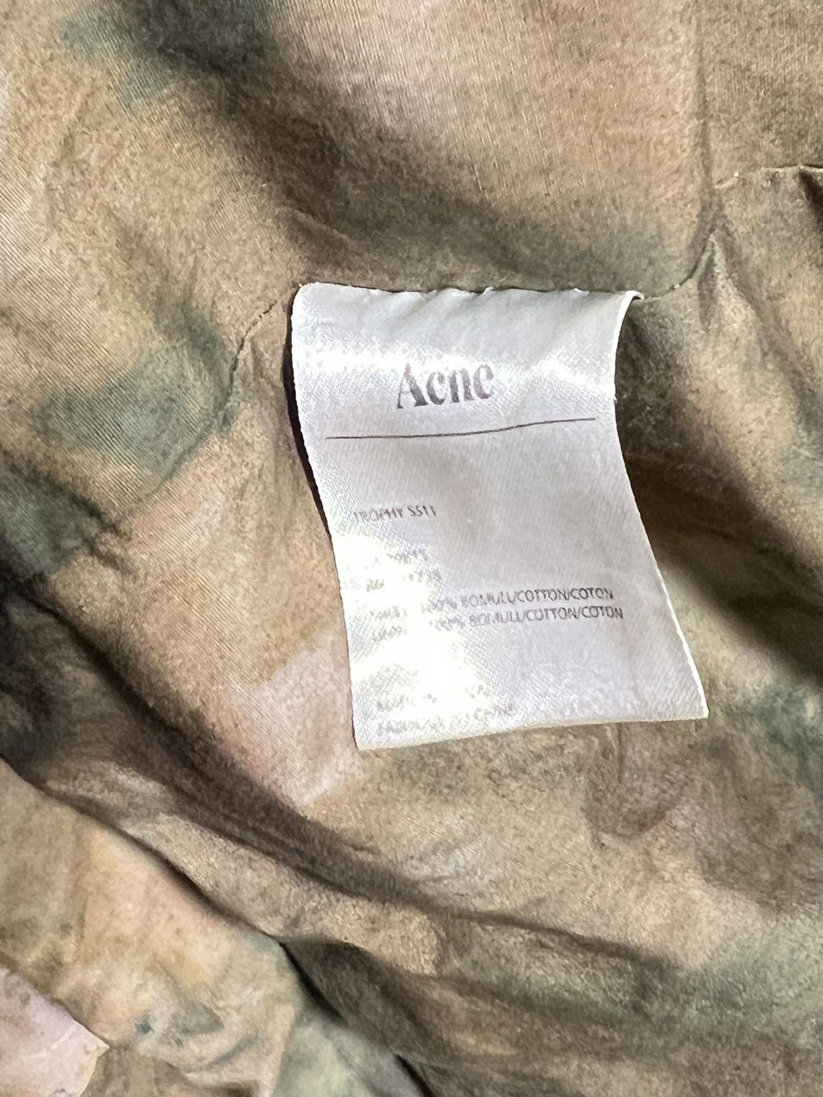 Acne Studios acne studios 2011 tie dye fishtail camo parka jacket Size US M / EU 48-50 / 2 - 20 Thumbnail