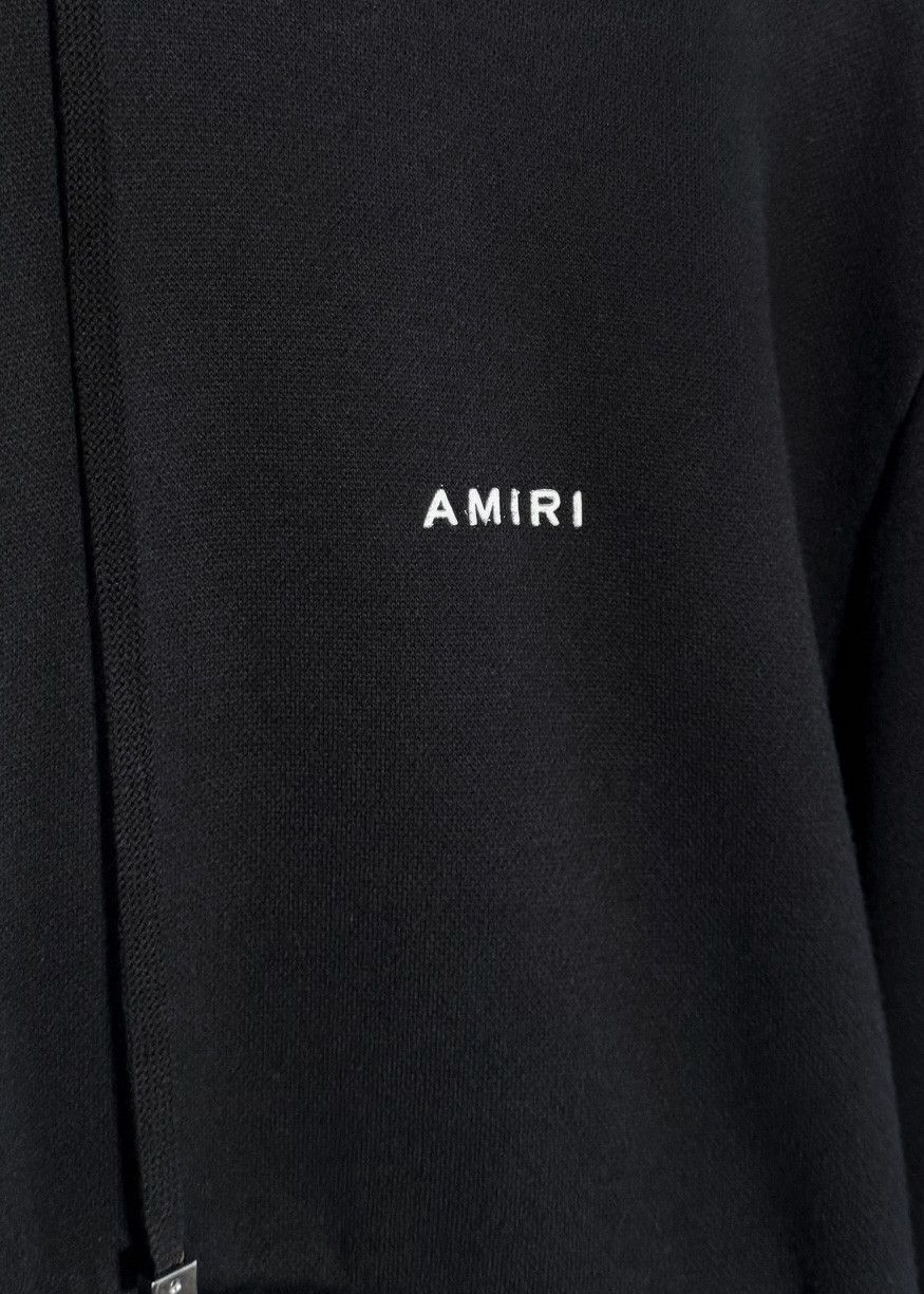 Amiri Amiri Black Small Logo Terrycloth Hoodie Size US M / EU 48-50 / 2 - 4 Thumbnail