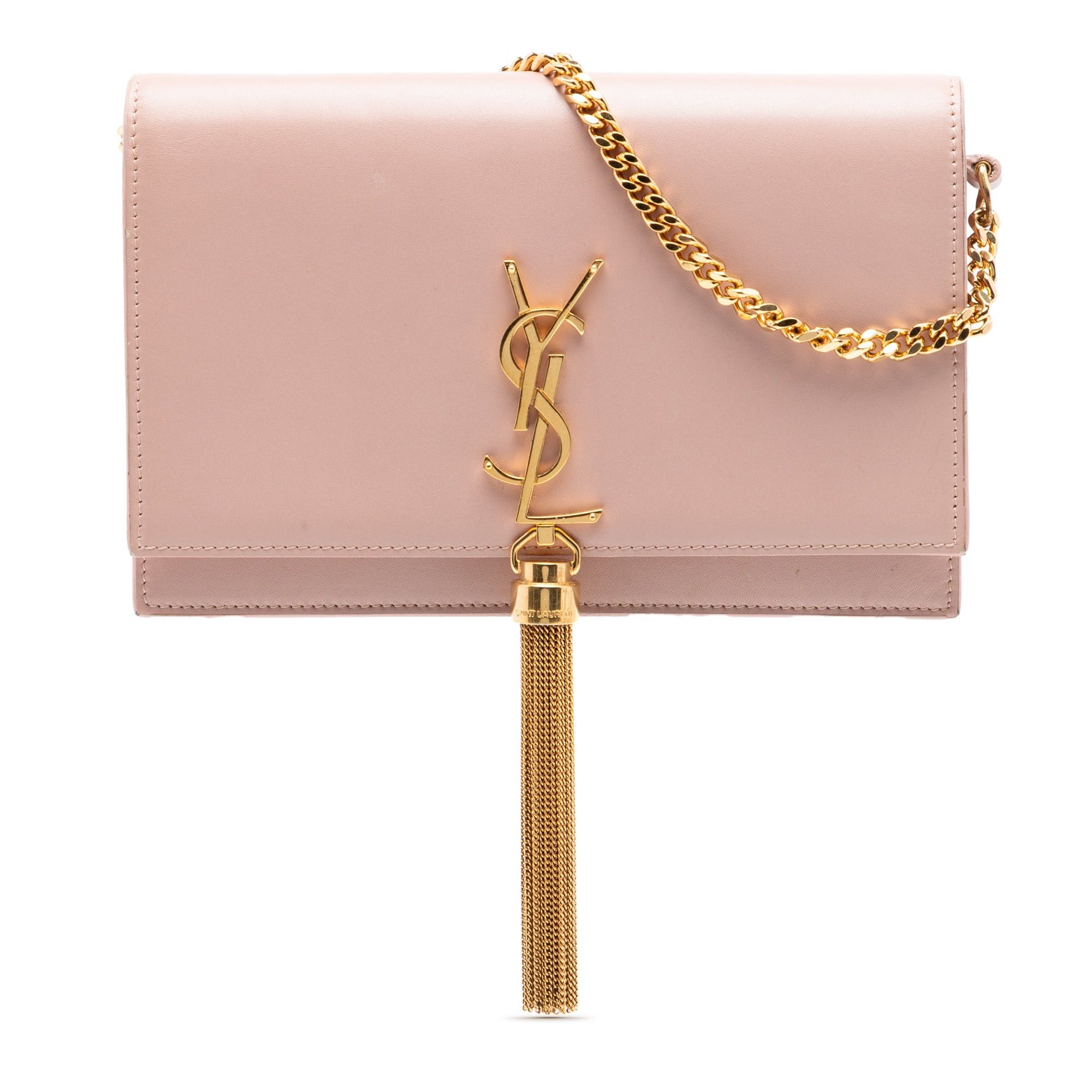 Saint Laurent Paris Smooth Calfskin Monogram Kate Tassel Wallet on Chain Size ONE SIZE - 1 Thumbnail