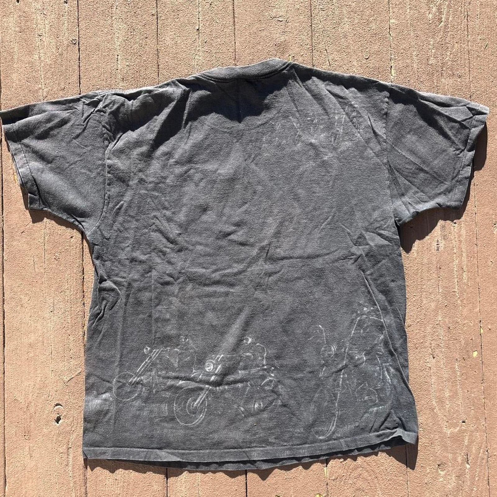 Harley Davidson Vintage Leader of the Pack 1994 Single 3D Emblem Shirt Size US XL / EU 56 / 4 - 4 Thumbnail