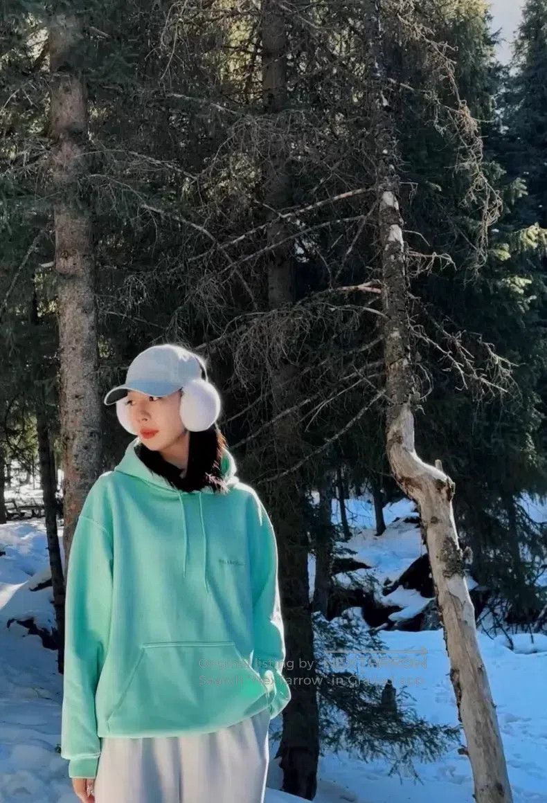 Balenciaga Balenciaga Mint Green Logo Embroidered Hooded Sweatshirt Size US M / EU 48-50 / 2 - 7 Thumbnail