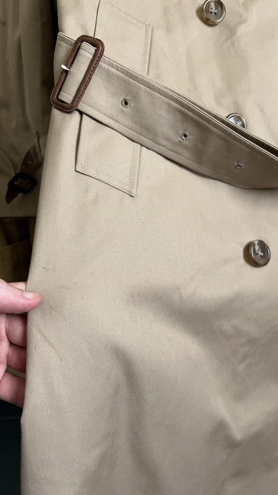 DAKS Daks London Double Breasted Trench Coat Beige Size M / US 6-8 / IT 42-44 - 22 Thumbnail