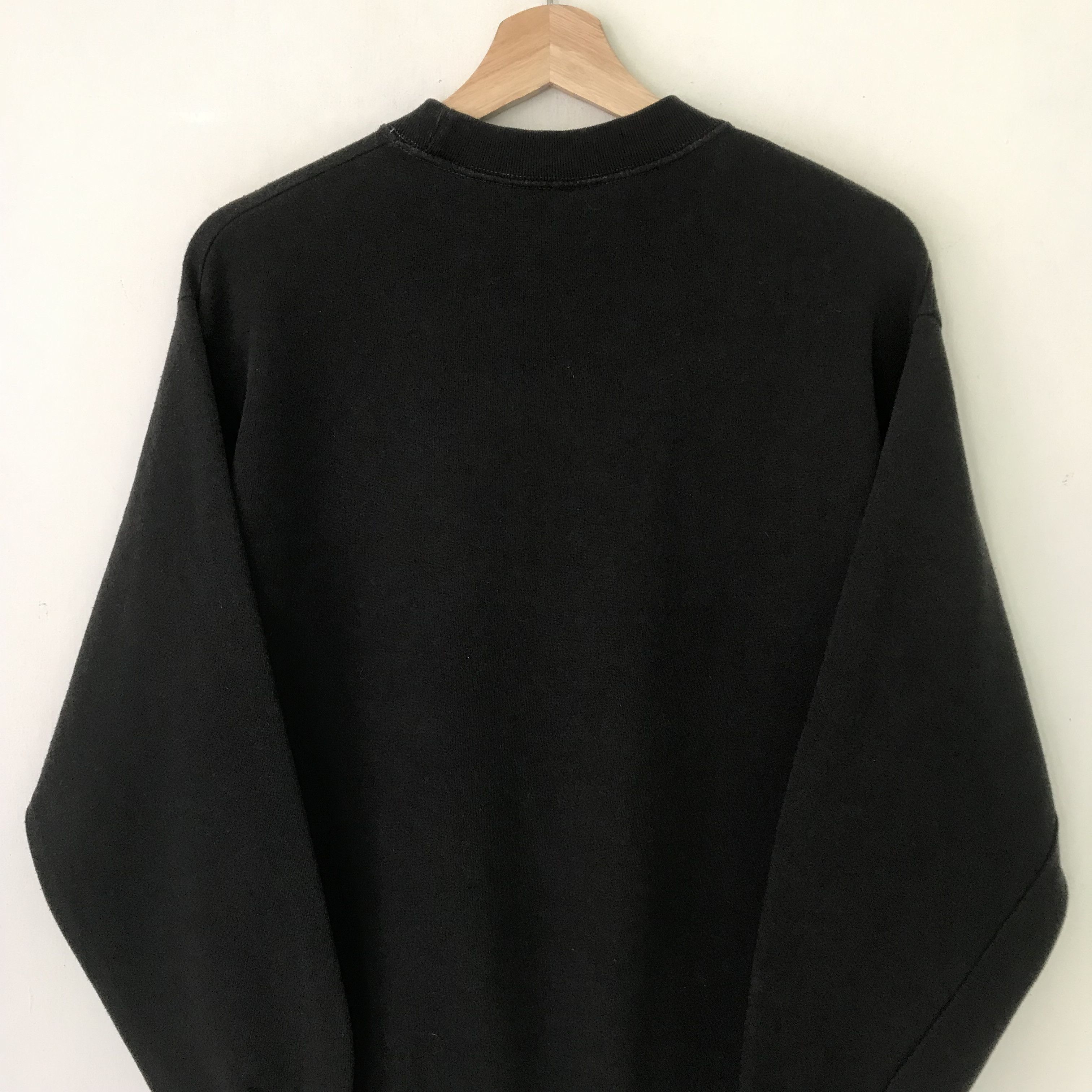 Vintage Vintage 90's Quotes Black Sweatshirt Small - 439 Size US S / EU 44-46 / 1 - 7 Thumbnail
