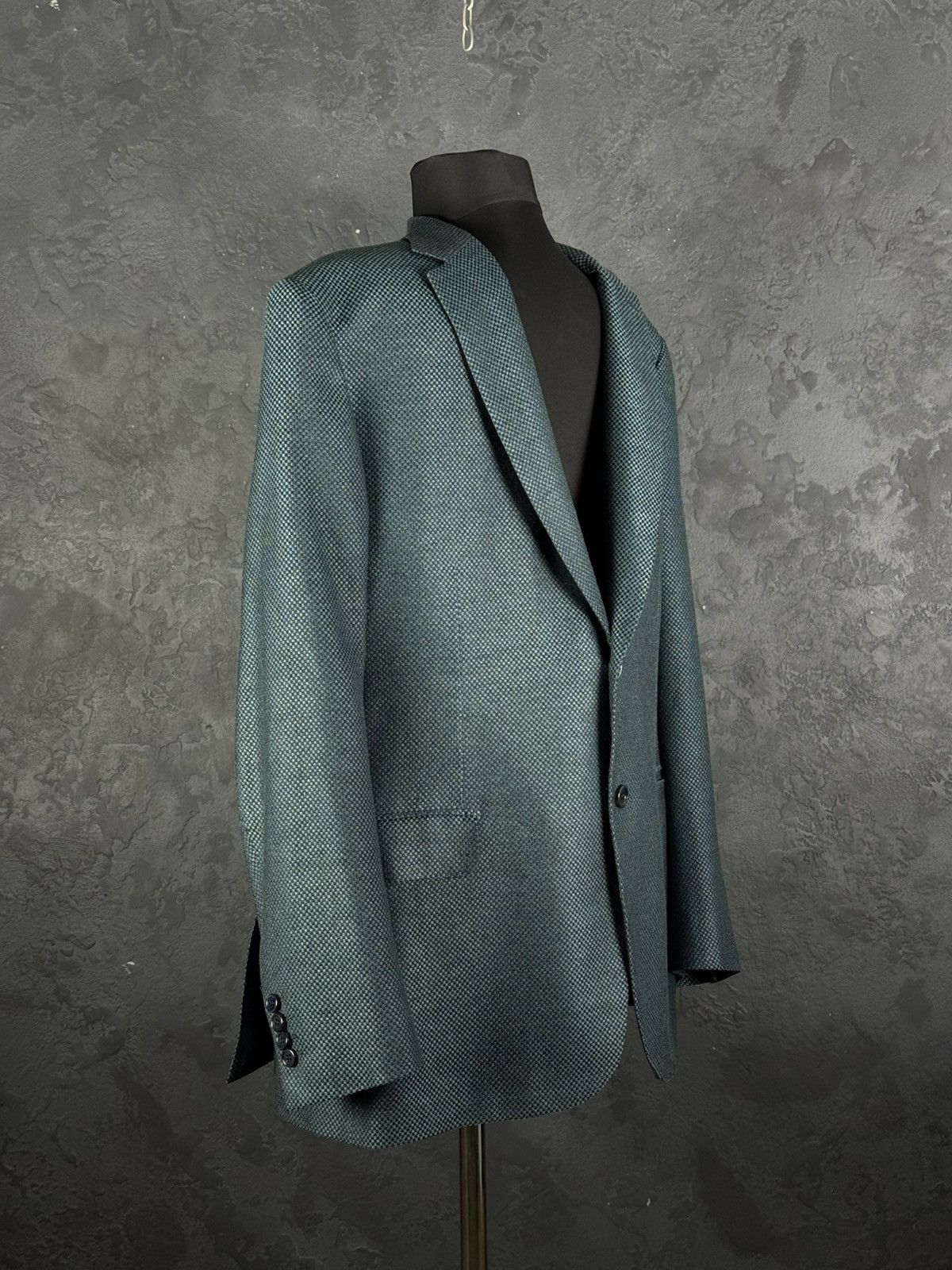 Brioni BRIONI Brunico Silk & Wool Micro-Structure Blazer Jacket Size 54R - 10 Thumbnail