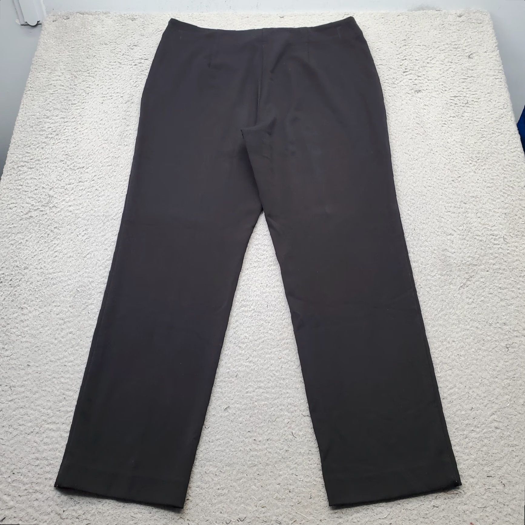 Talbots Talbots Heritage Pants Womens 14 Black Career Stretch Straight Leg Side Zip Pants Womens 14 Black Career Stretch Straight Leg Side Zip Size 36" / US 14 / IT 50 - 2 Thumbnail