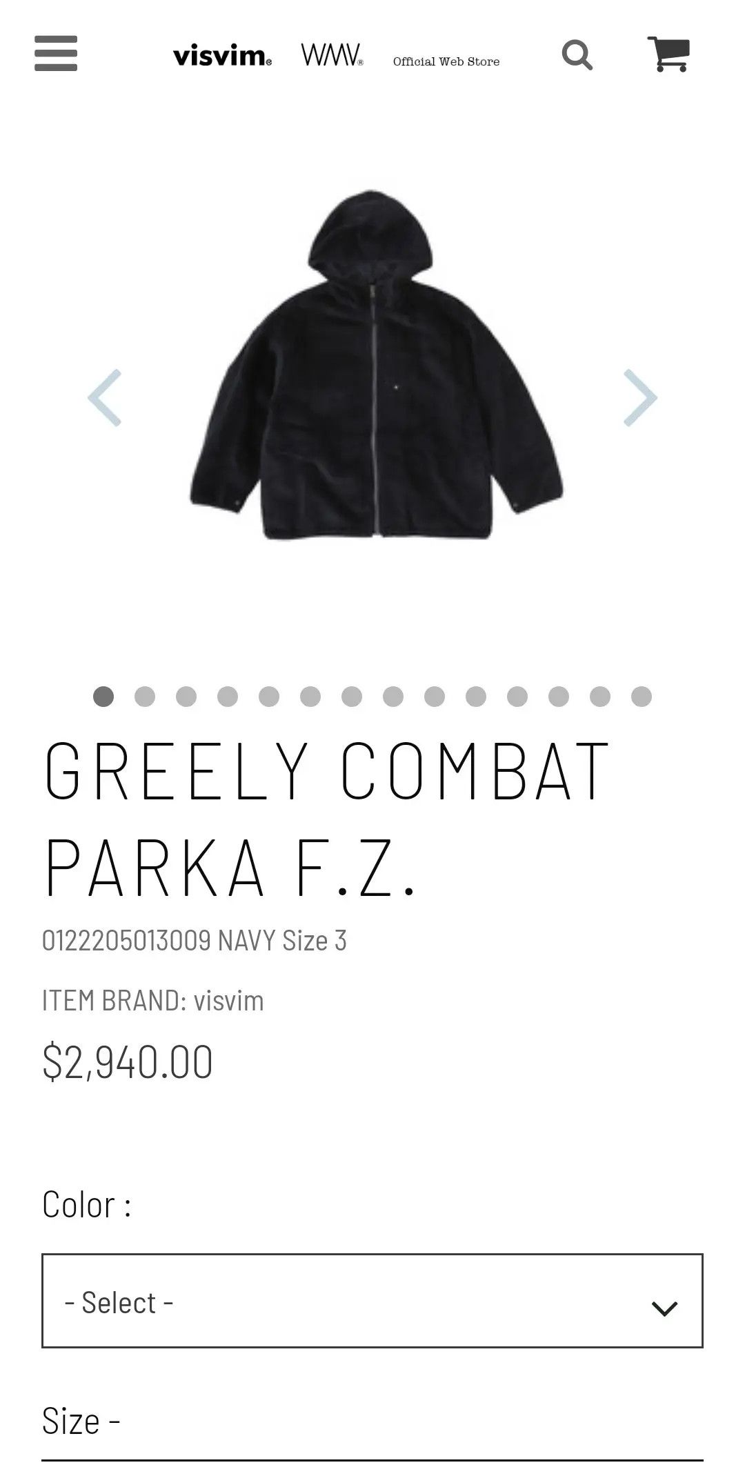 Visvim Visvim 22 Greely Combat Parka F.Z. Size US S / EU 44-46 / 1 - 1 Thumbnail