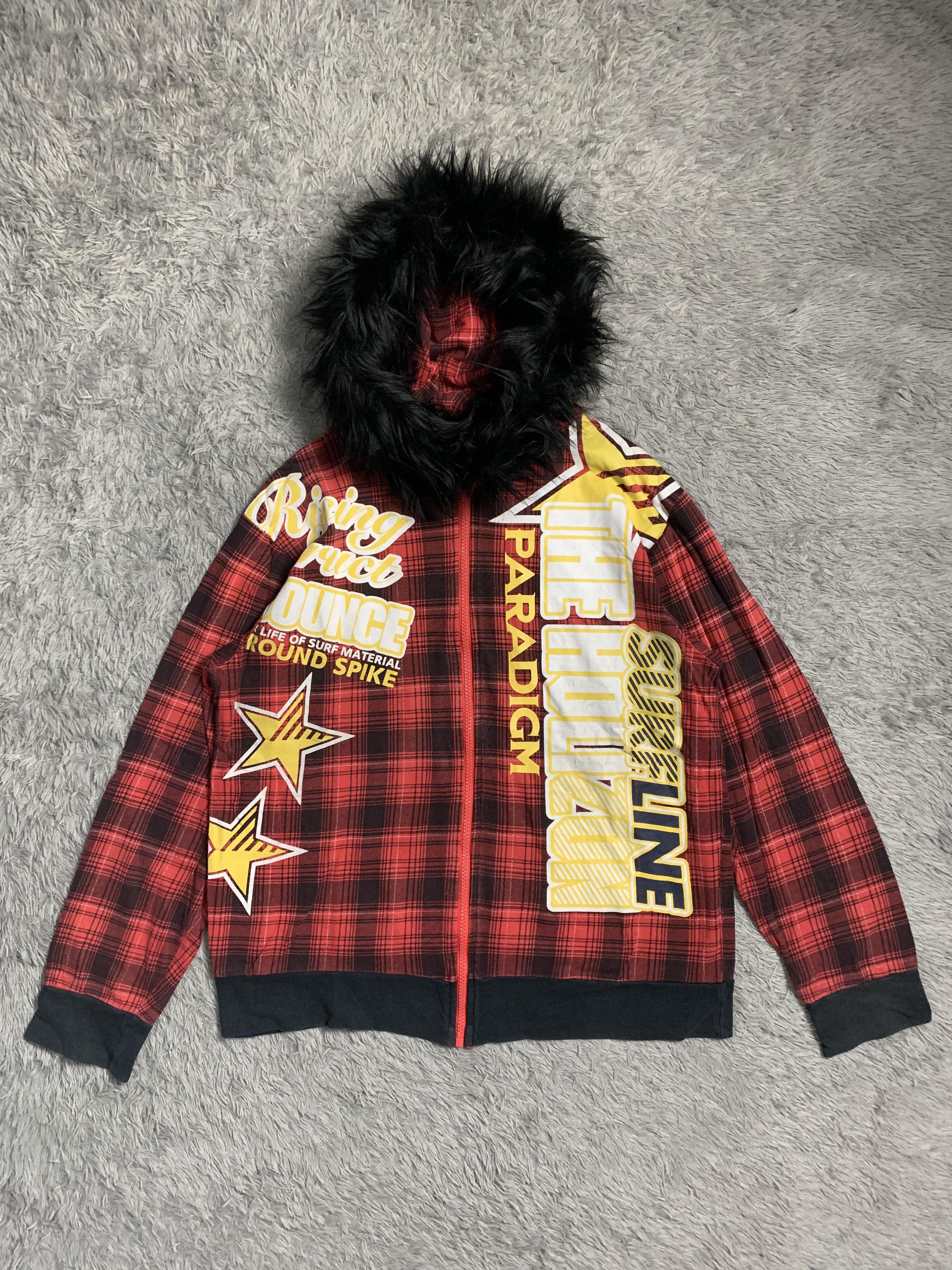 Japanese Brand Surfline Style Fur Hoodie Size US M / EU 48-50 / 2 - 1 Thumbnail