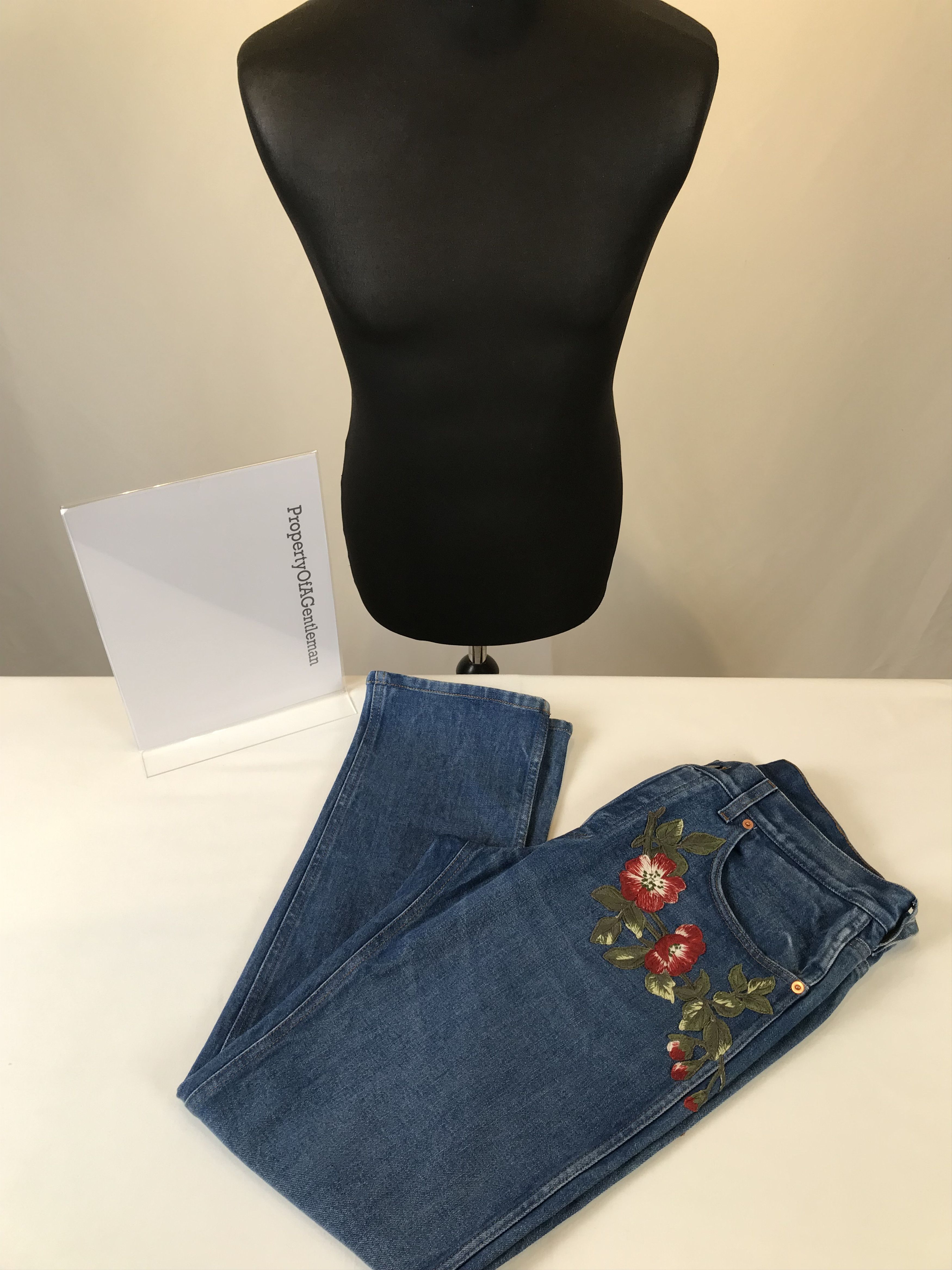 Gucci Gucci Floral Cat Embroidered Jeans Size US 34 / EU 50 - 7 Thumbnail