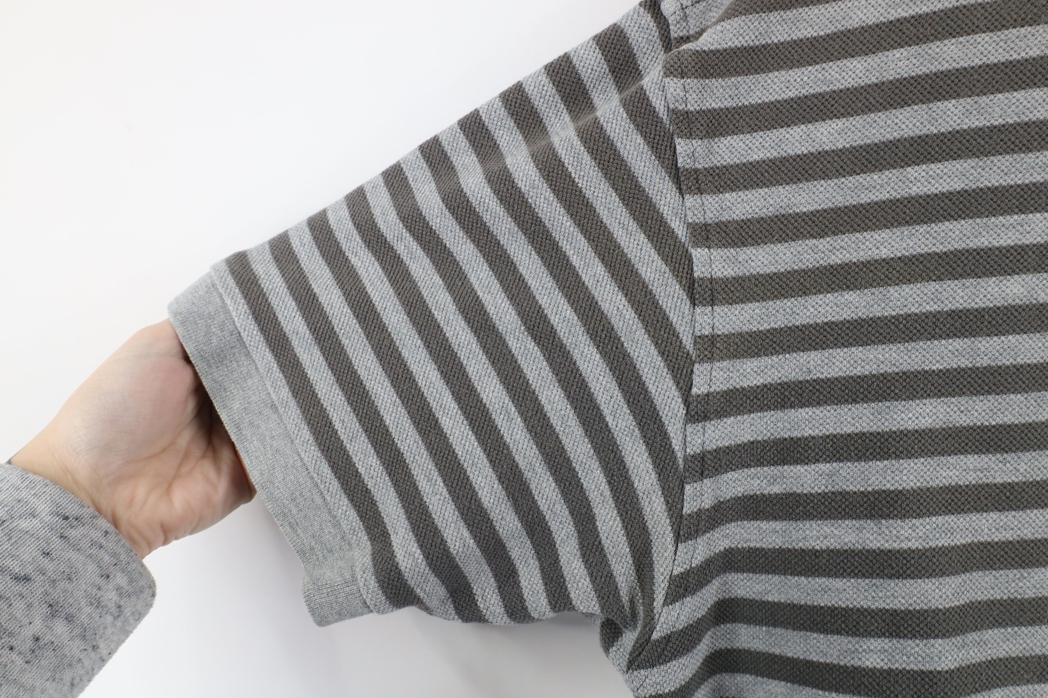 J.Crew × Vintage Vintage 90s J Crew Striped Short Sleeve Polo Shirt Cotton Size US M / EU 48-50 / 2 - 5 Thumbnail