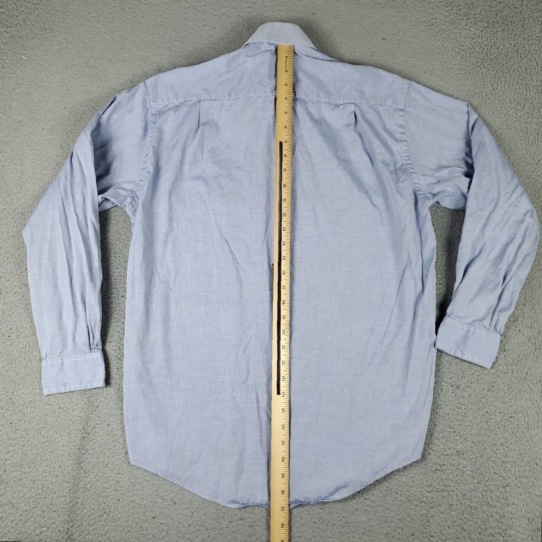Brooks Brothers VINTAGE Brooks Brothers Dress Shirt Men Size 15 Blue Button Up Long Sleeve Business Casual Formal Workwear Size 40R - 4 Thumbnail