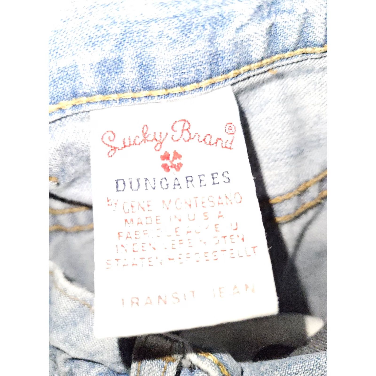 Lucky Brand VINTAGE Lucky Brand Transit Jeans Mens 36 Jeans Distressed 90s USA Denim Blue Straight Relaxed Mid 10-12 Inseam 33 Mens Size US 36 / EU 52 - 3 Thumbnail