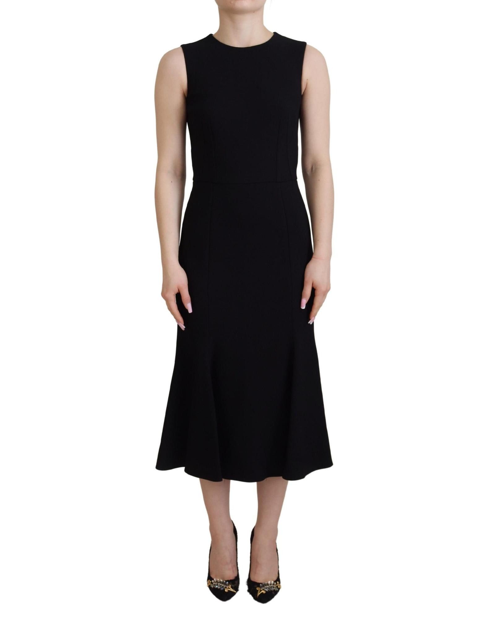 image of Dolce Gabbana Sheath Flare Dress in Black, Women's (Size XS)