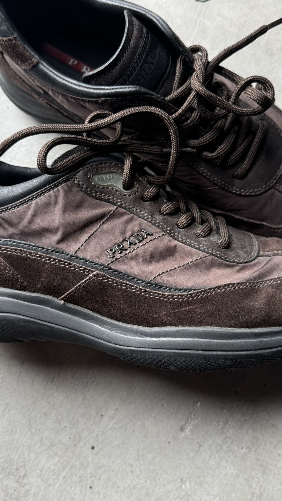 Prada Prada - Suede Nylon Rare! Size US 7.5 / EU 40-41 - 5 Thumbnail