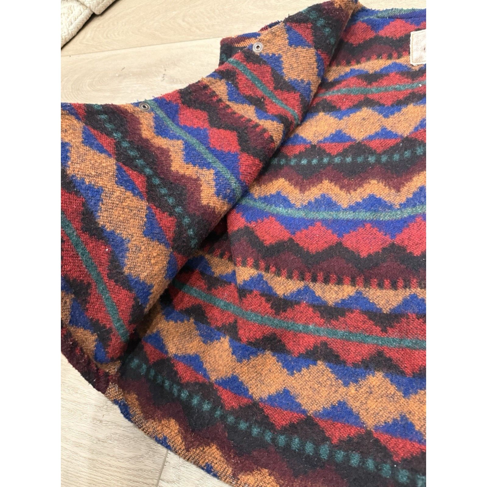 Vintage Vintage 80s International Denim Aztec Pattern Vest Liner Size US M / EU 48-50 / 2 - 4 Thumbnail