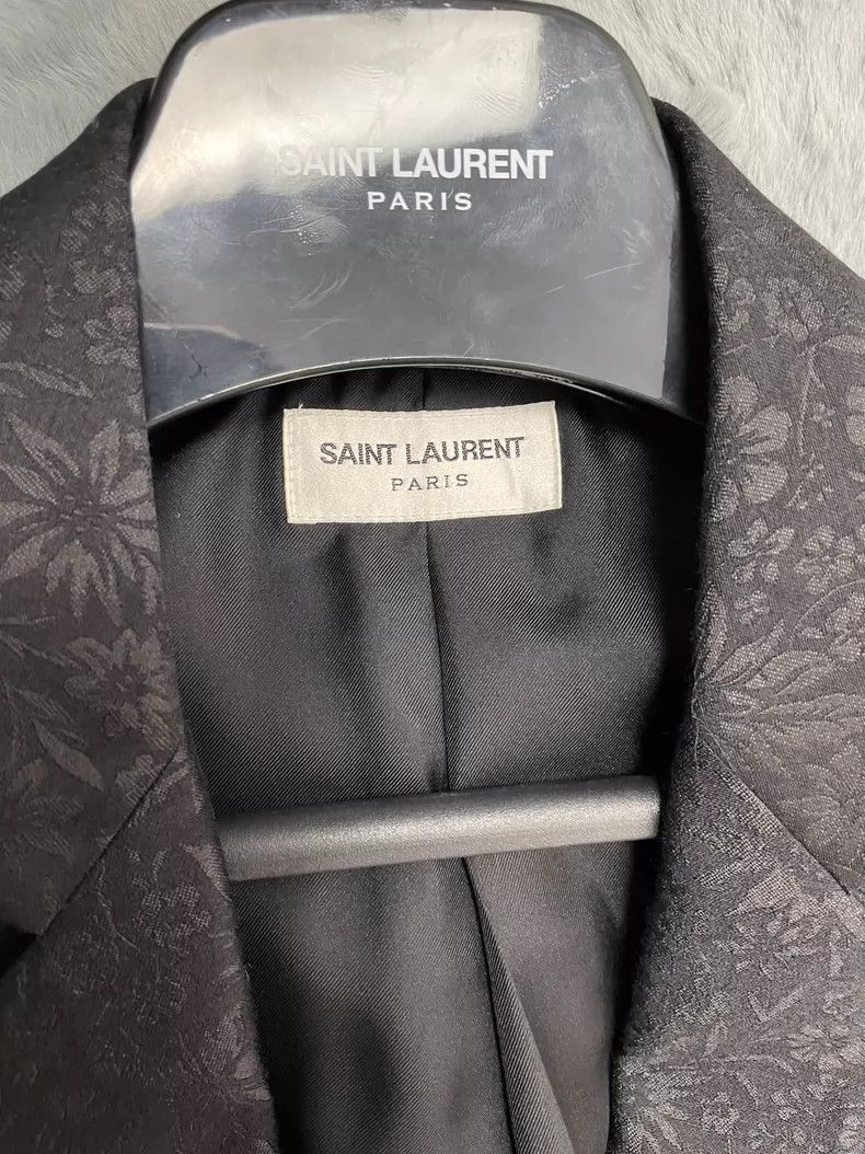 Saint Laurent Paris Saint Laurent Paris Silk jacquard suit jacket-2506 Size US S / EU 44-46 / 1 - 3 Thumbnail