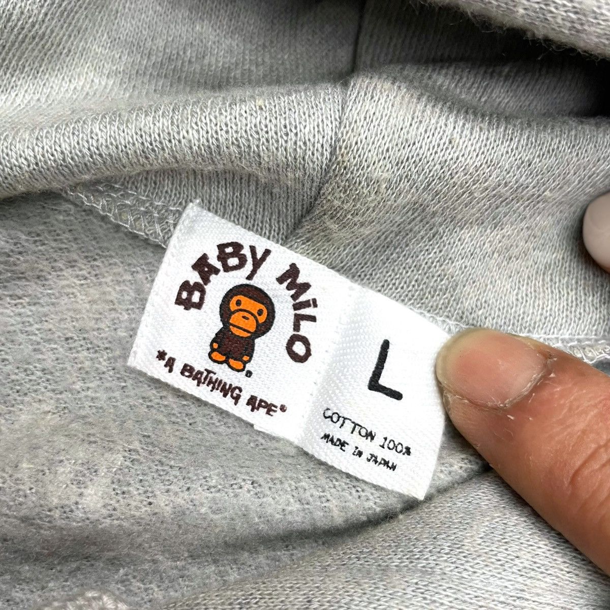 Bape OG 2006 BABY MILO Smiley Face Hoodie Size US L / EU 52-54 / 3 - 15 Thumbnail
