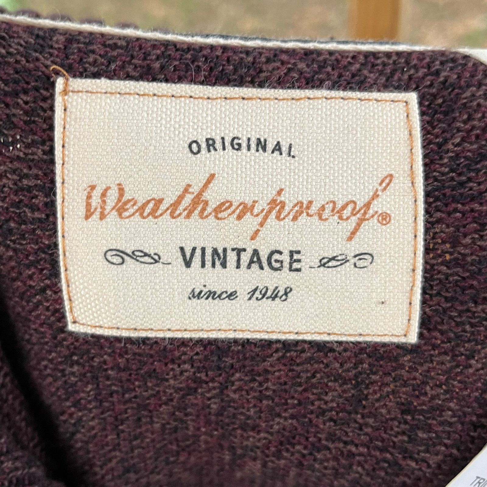 Weatherproof Weatherproof Vintage Brown Henley Pullover Sweater M. NEW Size US M / EU 48-50 / 2 - 7 Thumbnail