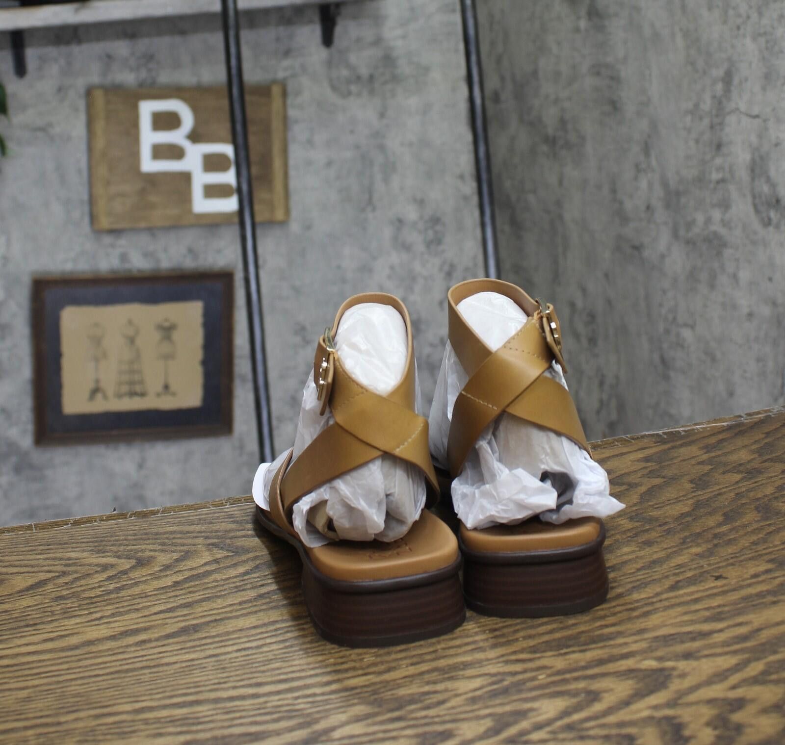 Other Nwt Naturalizer Flat Sandals Saddle Tan Brown Leather 9m Size US 9 / IT 39 - 4 Thumbnail