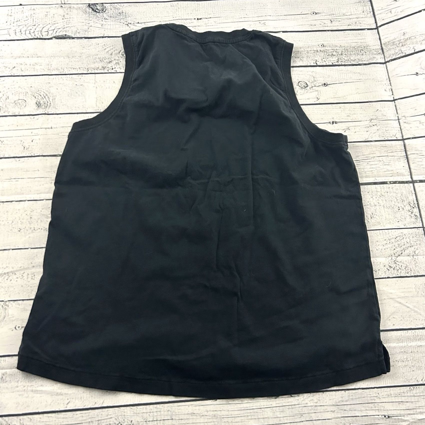 Fabletics Fabletics Tank Women's Medium Sleeveless 100% Cotton Black Solid Activewear Shirt Size M / US 6-8 / IT 42-44 - 5 Thumbnail