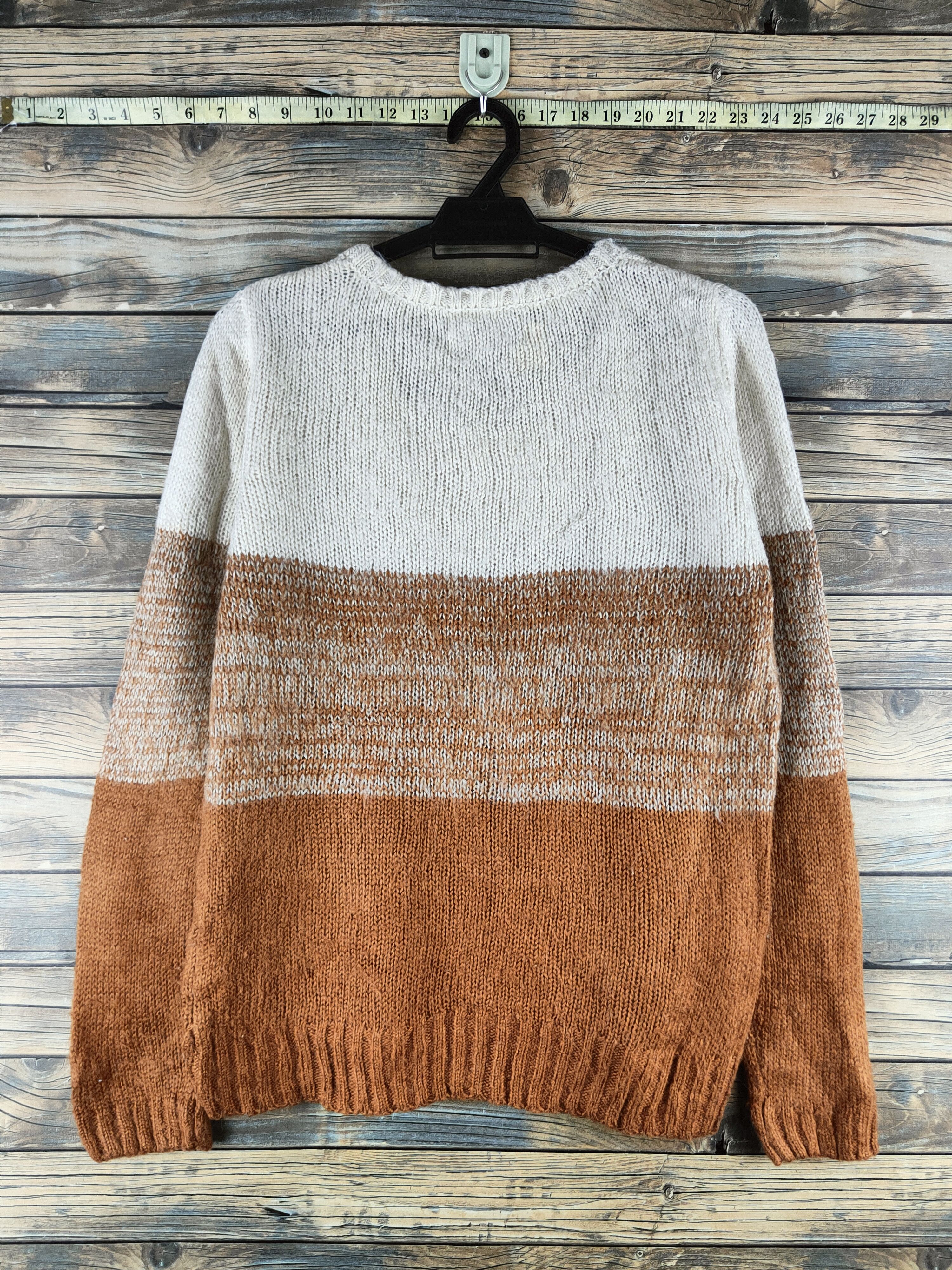 Japanese Brand DL Word Broken Brown Knitwear Sweatshirts #46-974 Size M / US 6-8 / IT 42-44 - 7 Thumbnail