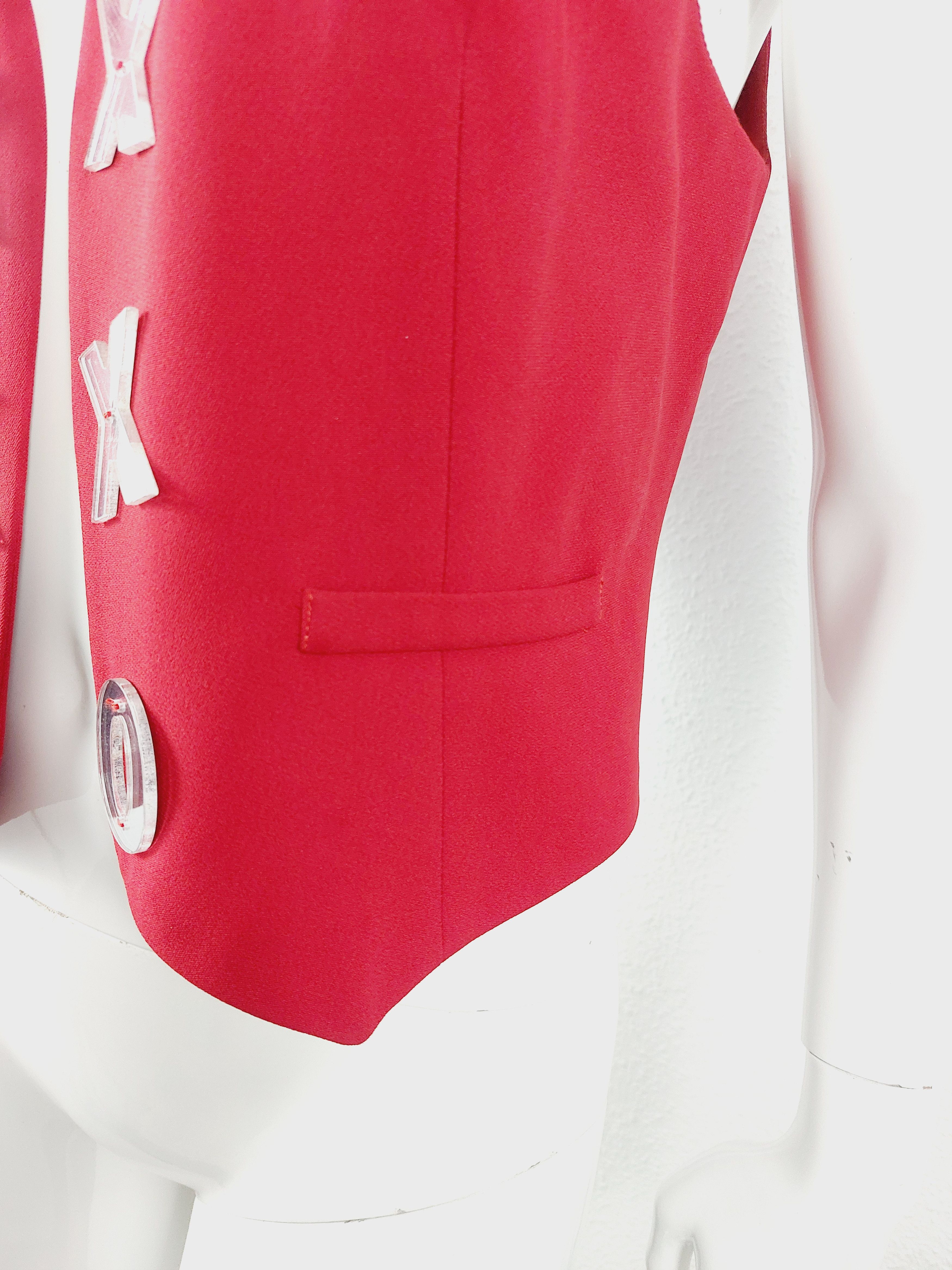 Moschino Moschino Cutout Heart XOXO xo Bella Hadid Vest Size M / US 6-8 / IT 42-44 - 6 Thumbnail