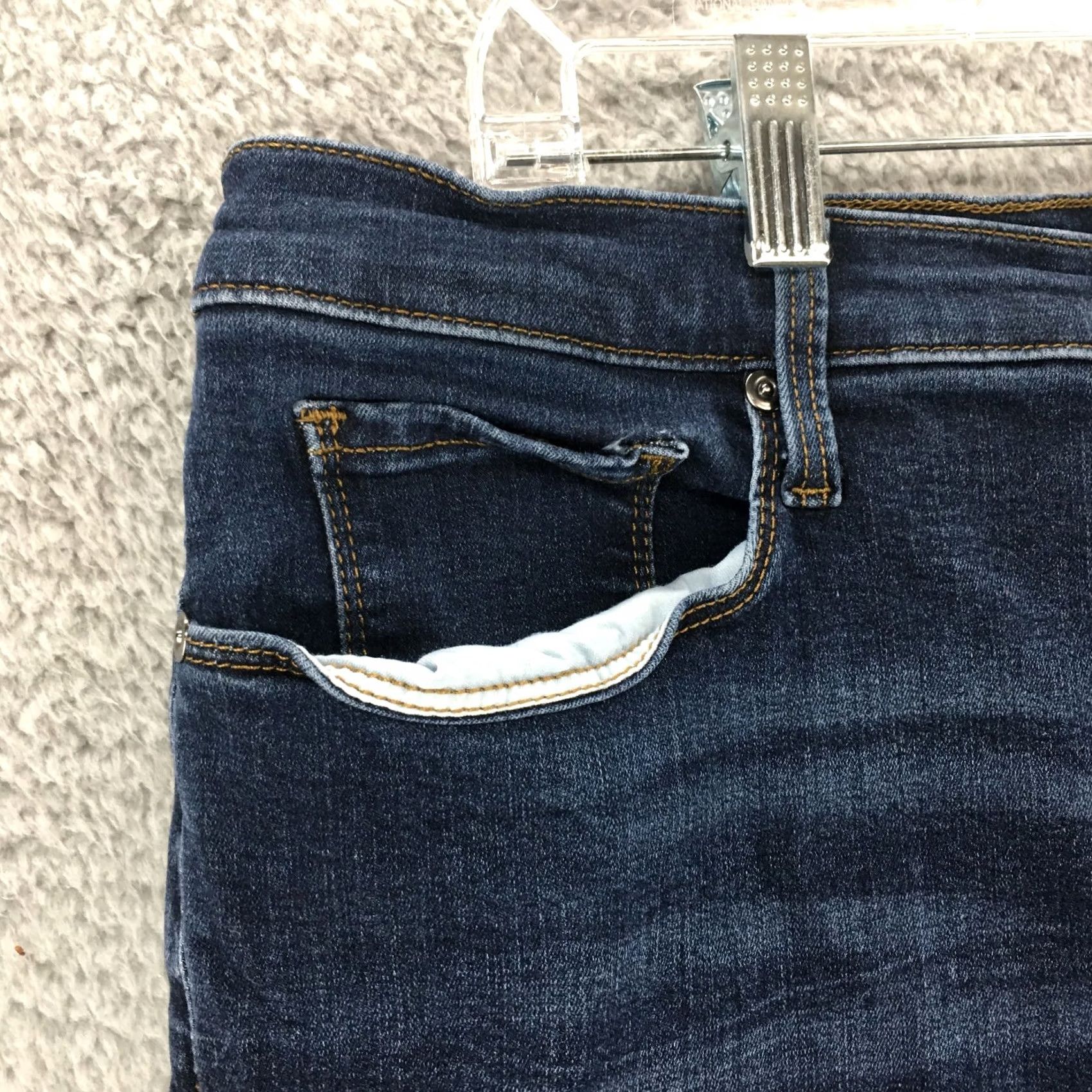 Banana Republic Banana Republic Jeans Womens 33L Blue Medium Wash Denim High Rise Zip Skinny Fit 5-Pocket Size 24" / US 00 / IT 34 - 3 Thumbnail