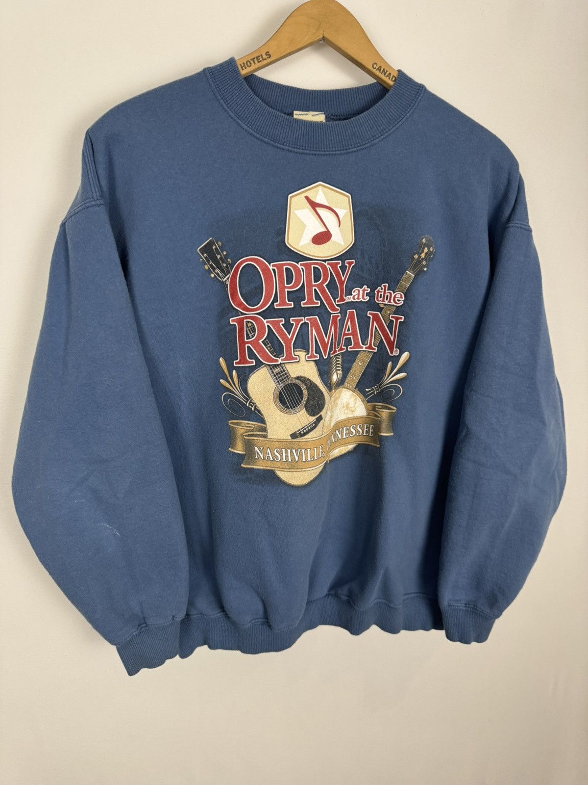 Vintage Vintage 1990s Nashville Opry At The Ryman Sweatshirt Size US L / EU 52-54 / 3 - 3 Thumbnail