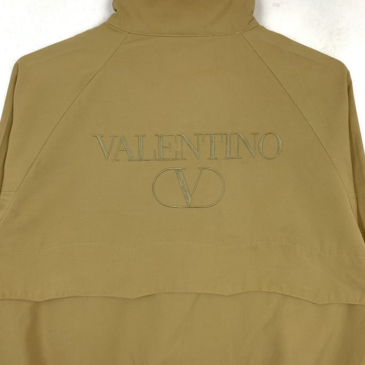 Valentino × Vintage Valentino Jeans Big Logo Embroidered Bomber Jacket Size US M / EU 48-50 / 2 - 2 Thumbnail