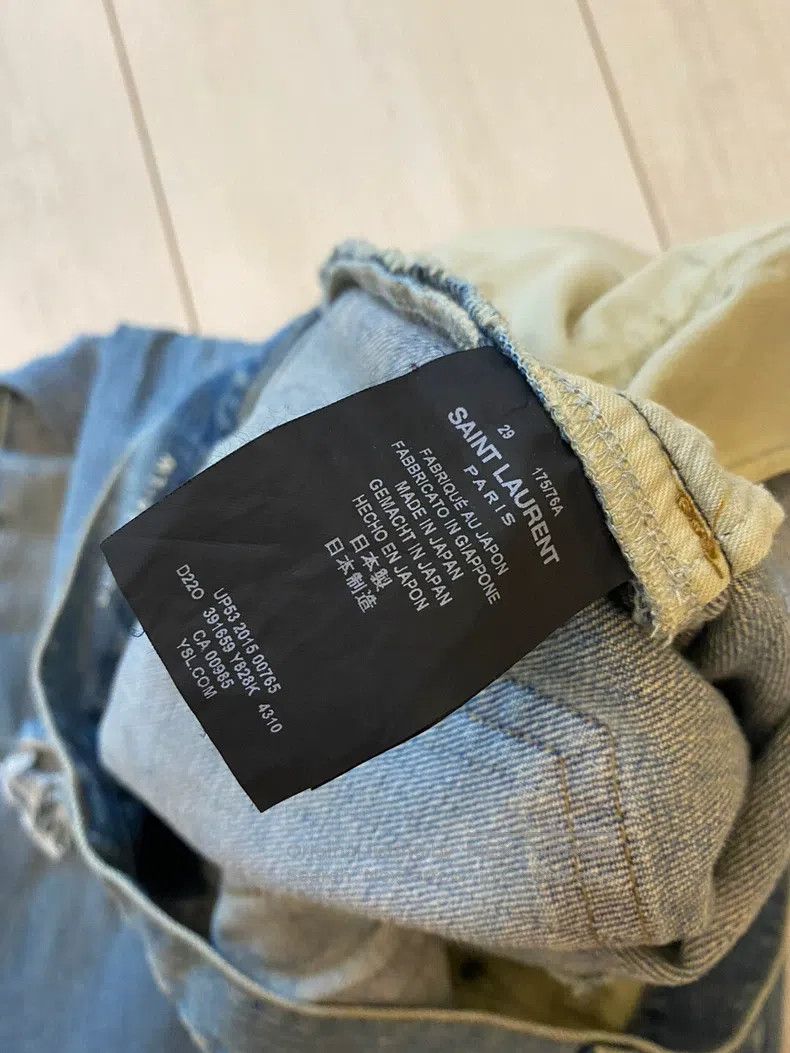 Saint Laurent Paris Saint Laurent Paris Blue ripped skinny jeans Size US 29 - 5 Thumbnail