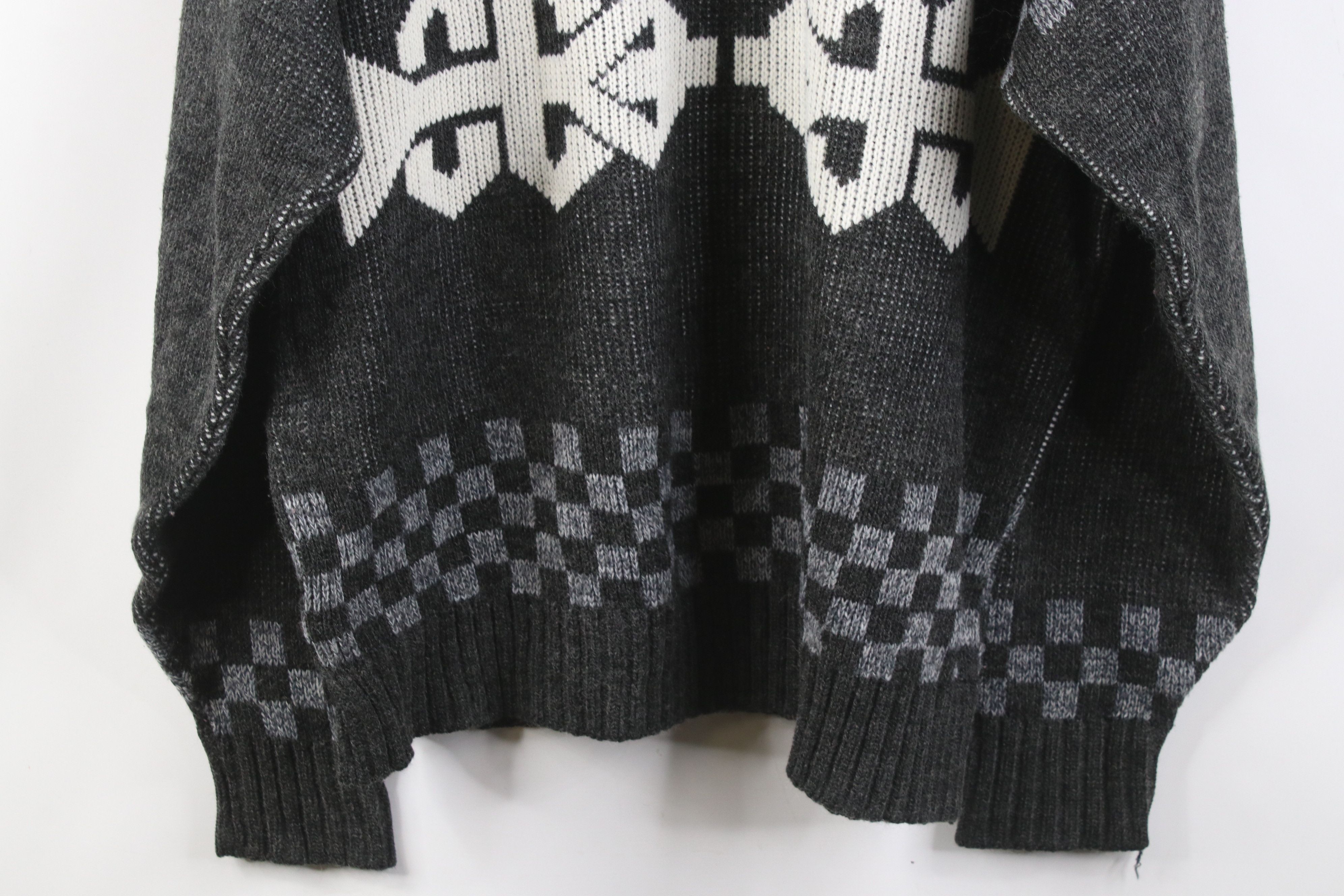 Vintage Vintage 90s Streetwear Ribbed Knit Crewneck Sweater Size US XXL / EU 58 / 5 - 12 Thumbnail