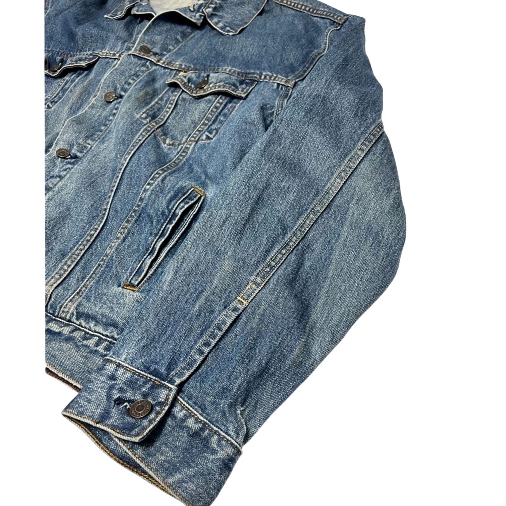 Levi's Levi's Denim Jacket Signature Button Down Jacket Bomber Jacket Men XL Blue Cotton Blend Regular Size XL Mens Size US XL / EU 56 / 4 - 2 Thumbnail