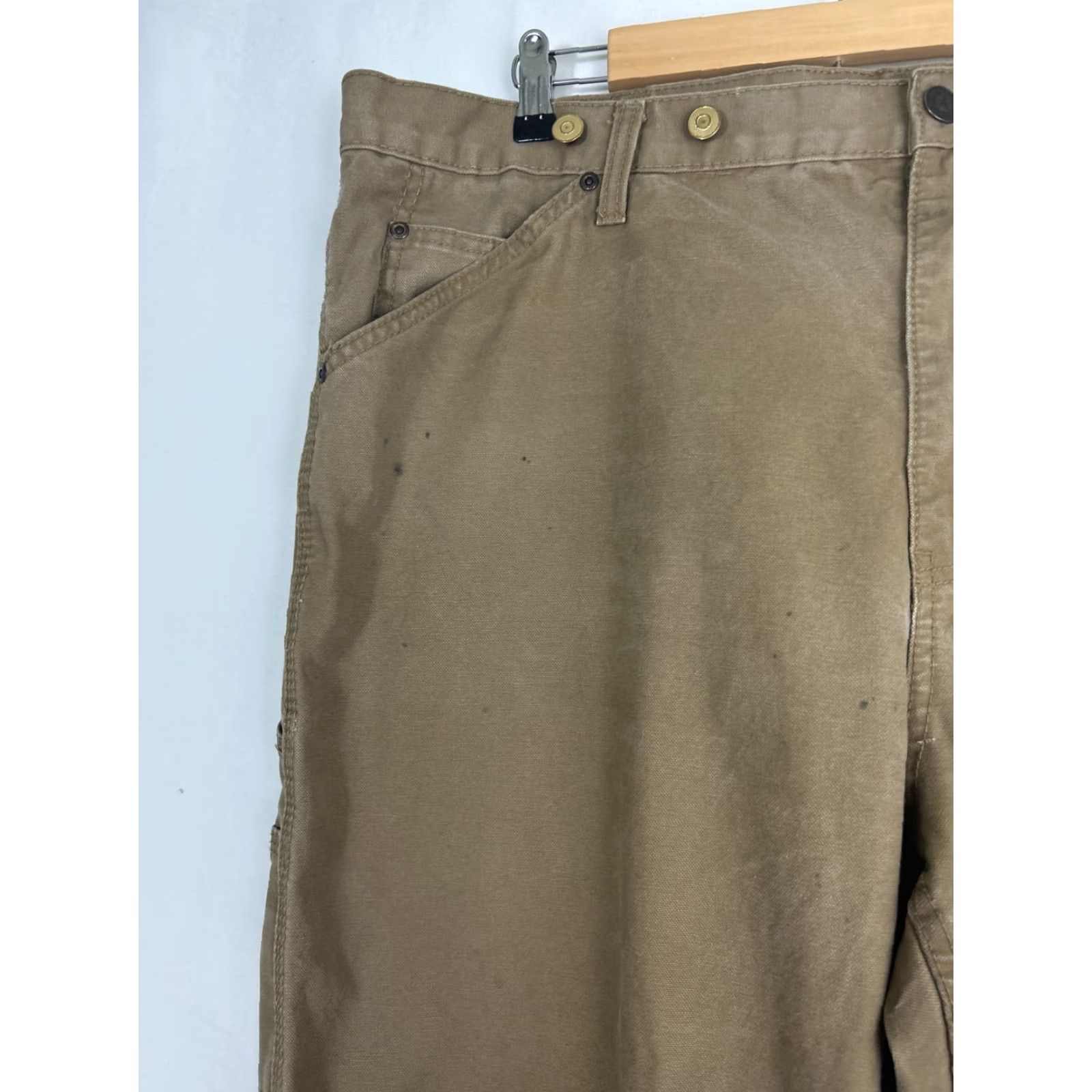 Vintage VINTAGE C.E. Schmidt Workwear Mens Pants Carpenter Beige 46x30 Inseam 30 Utility Stains Mens Regular Size US 30 / EU 46 - 4 Thumbnail